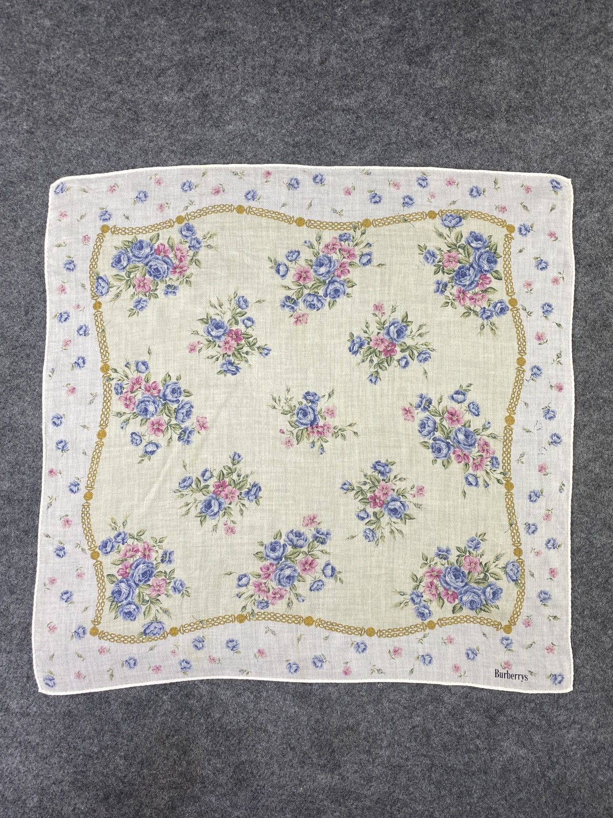 Burberry × Vintage Burberry Handkerchief / Bandana / Neckerchief-B097 Size ONE SIZE - 3 Thumbnail