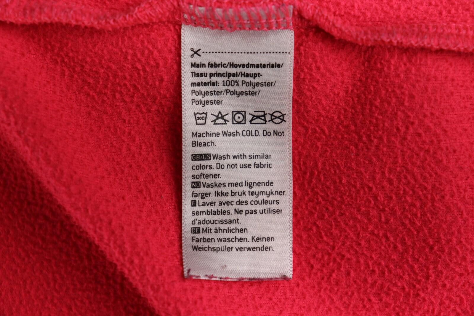 Designer Kari Traa Pink Full Zip Hiking Fleece Jacket Size M Size M / US 6-8 / IT 42-44 - 11 Thumbnail