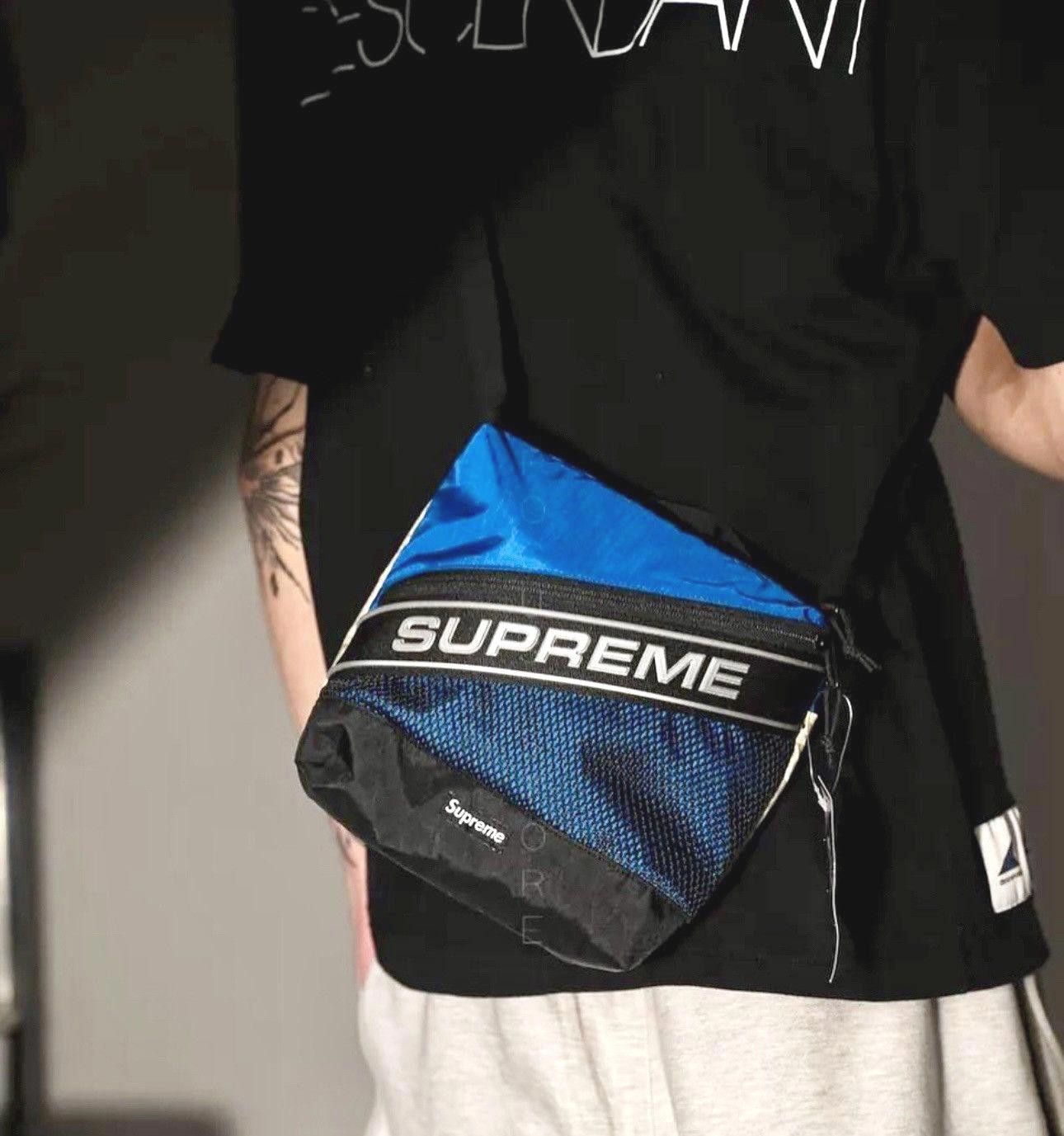 Supreme 3D Logo Shoulder Bag in Blue, Men's