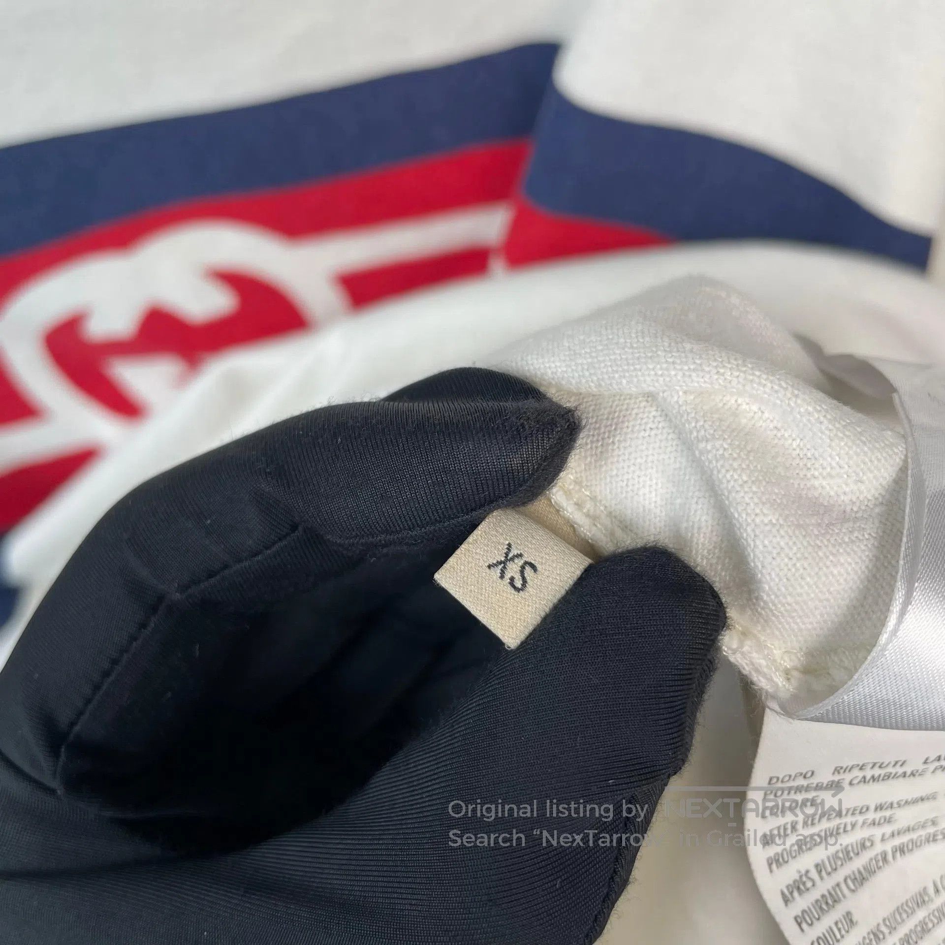 Gucci Guicci White and red blue striped logo short-sleeve T-shir Size US XS / EU 42 / 0 - 8 Thumbnail