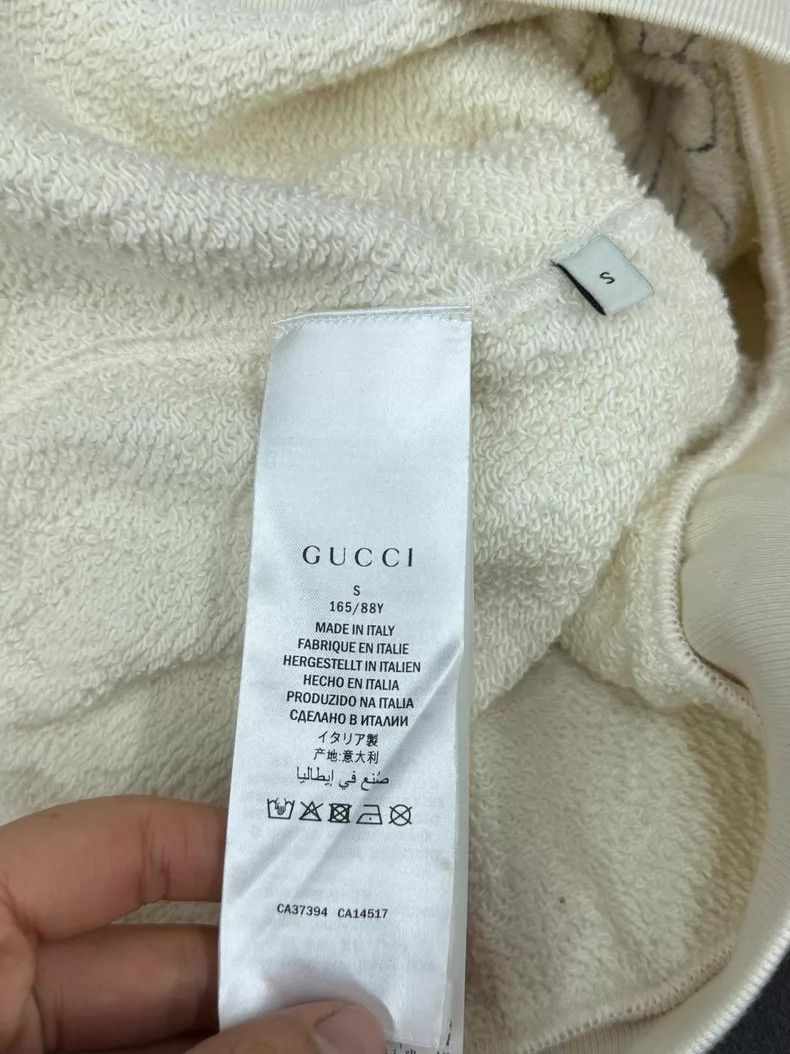 Gucci Gucci White crying cat sequin sweatshirt Size S / US 4 / IT 40 - 4 Thumbnail