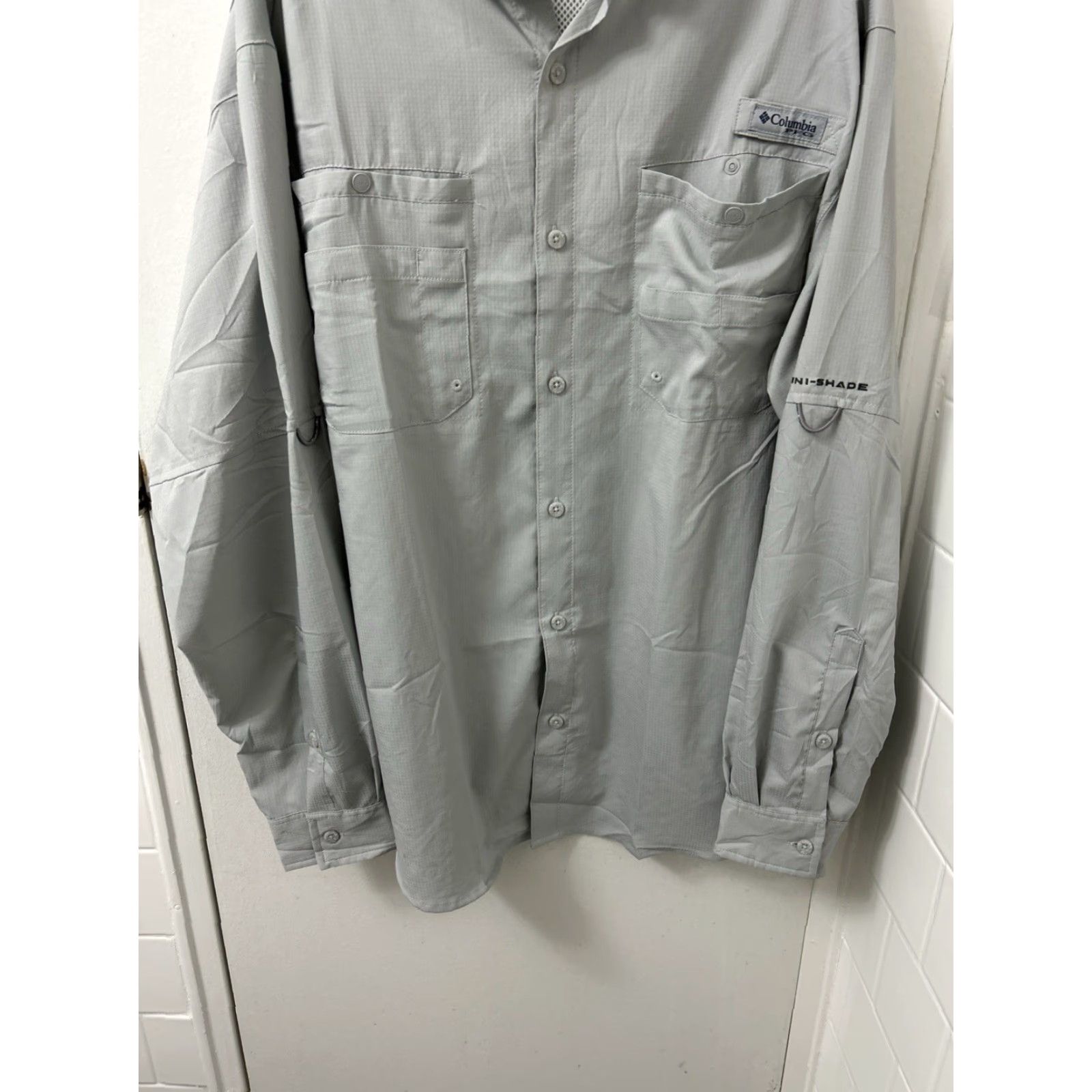 Vintage Columbia PFG Shirt Mens Large Gray Tamiami Omni-Shade Outdoor Fishing L/S Size US L / EU 52-54 / 3 - 3 Thumbnail