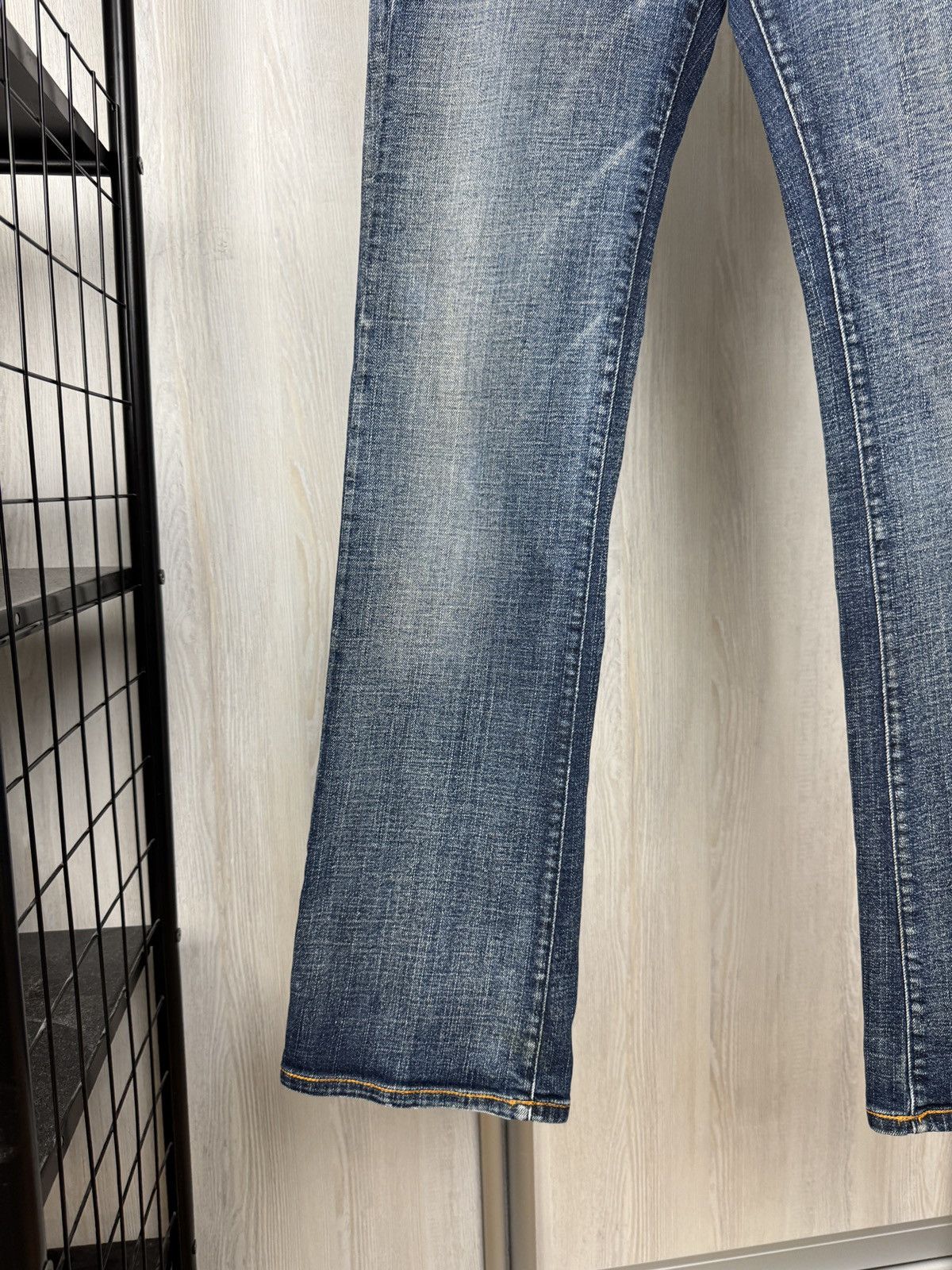 Diesel Diesel vintage y2k blue distressed rap wide flared jeans Size 27" / US 4 / IT 40 - 4 Thumbnail