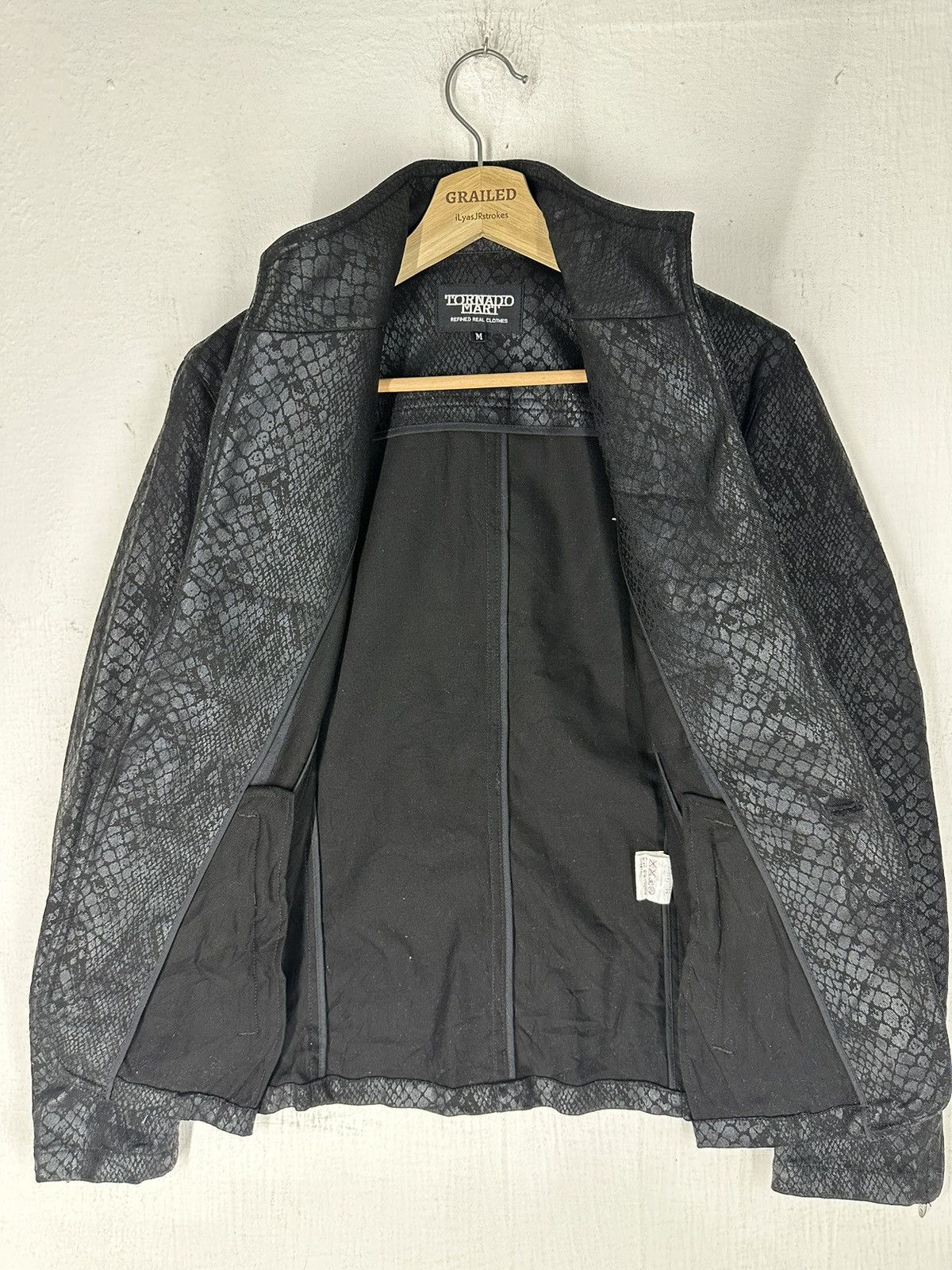 Tornado Mart Tornado Mart Refined Real Clothes Snake Skin Reptile Jacket Size US M / EU 48-50 / 2 - 12 Thumbnail