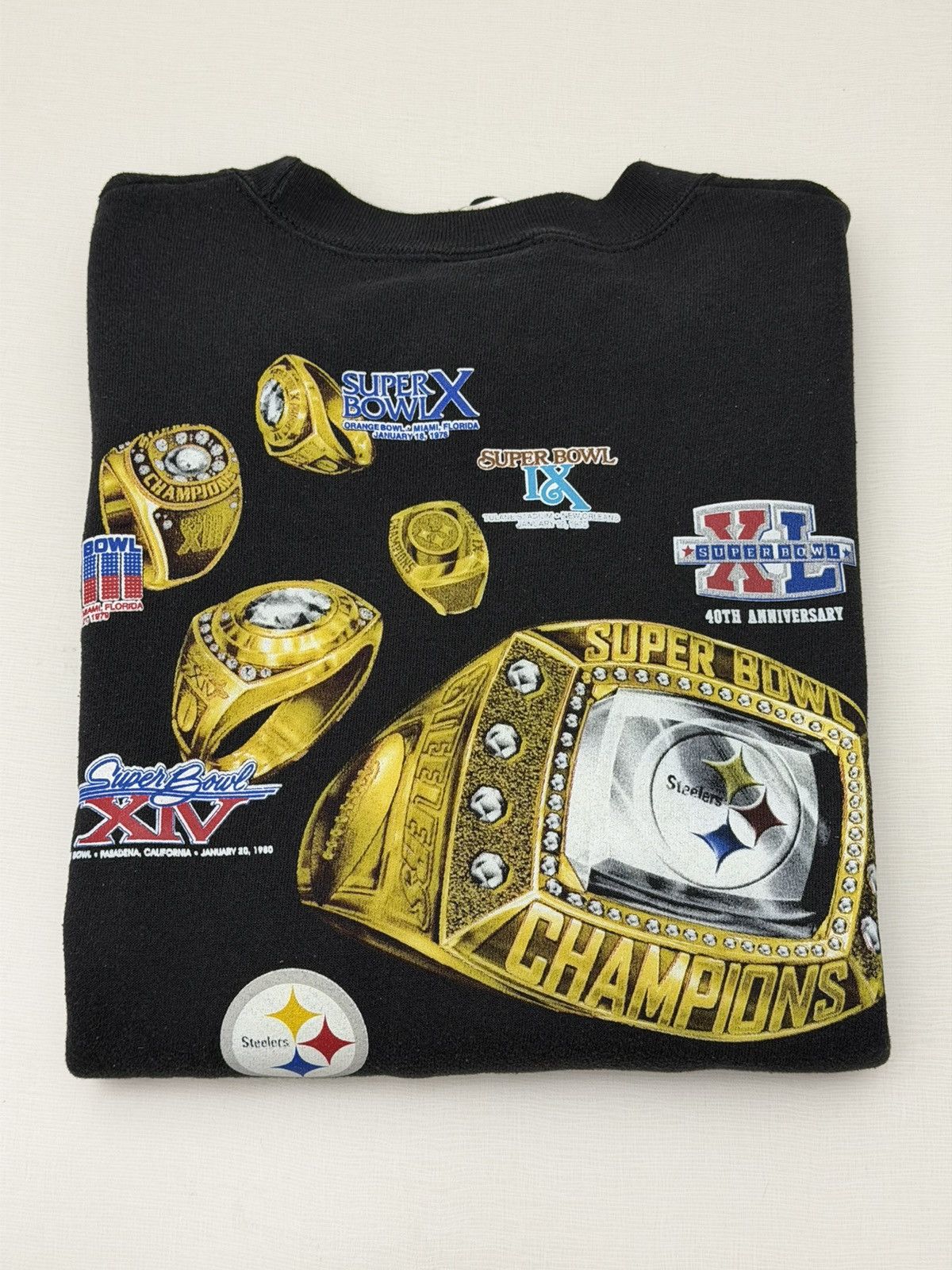 NFL Vintage 90s Pittsburgh Steelers “Got Rings? We Do!” NFL XL Size US XL / EU 56 / 4 - 9 Thumbnail