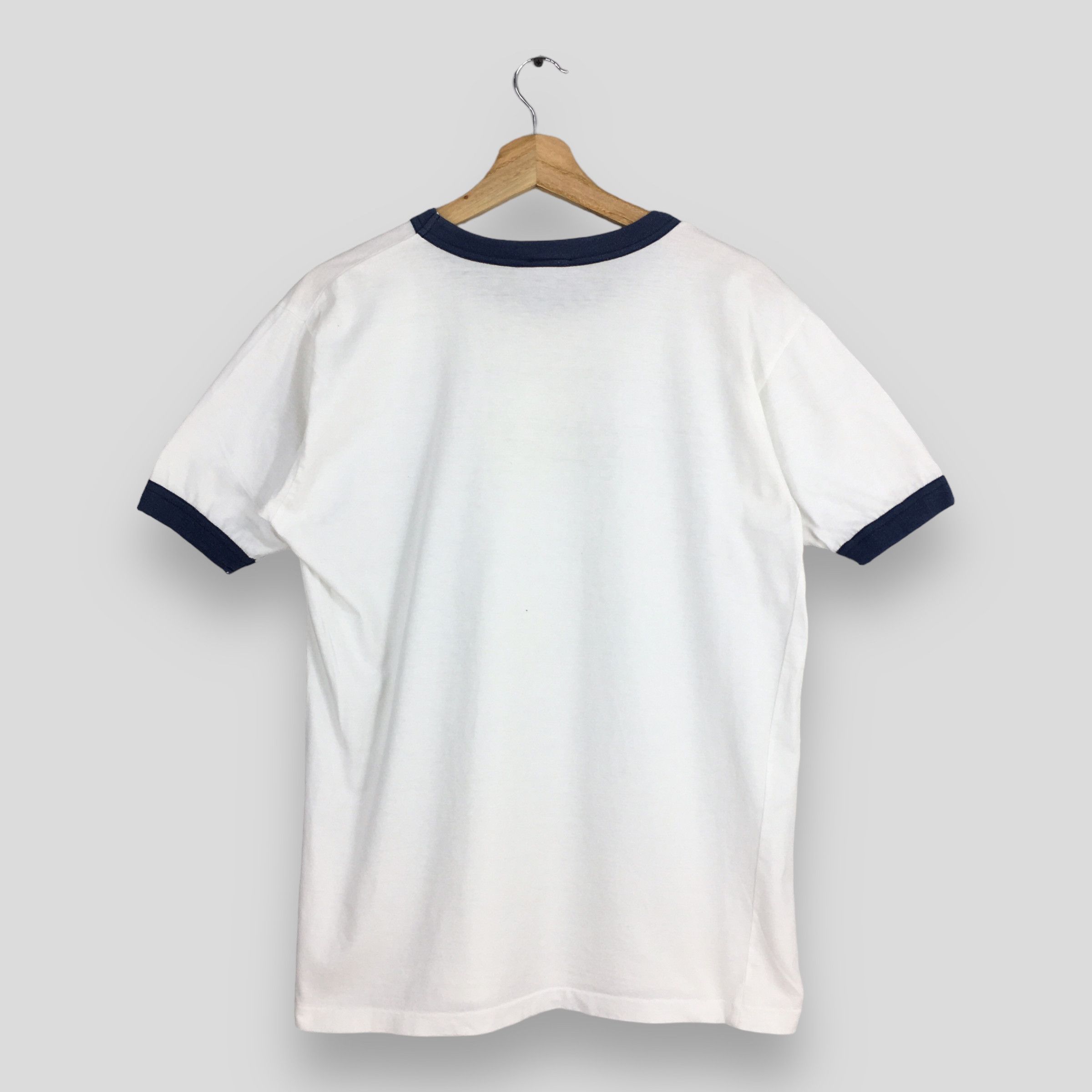 Vintage 80's Local Motion Hawaii Surf White Ringer T shirt Medium Size US M / EU 48-50 / 2 - 7 Thumbnail