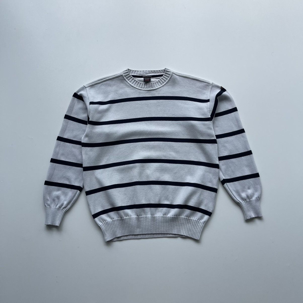 Paul & Shark Paul & Shark Yachting Bretagne Stripe Cotton Vintage Sweater Size US M / EU 48-50 / 2 - 1 Thumbnail