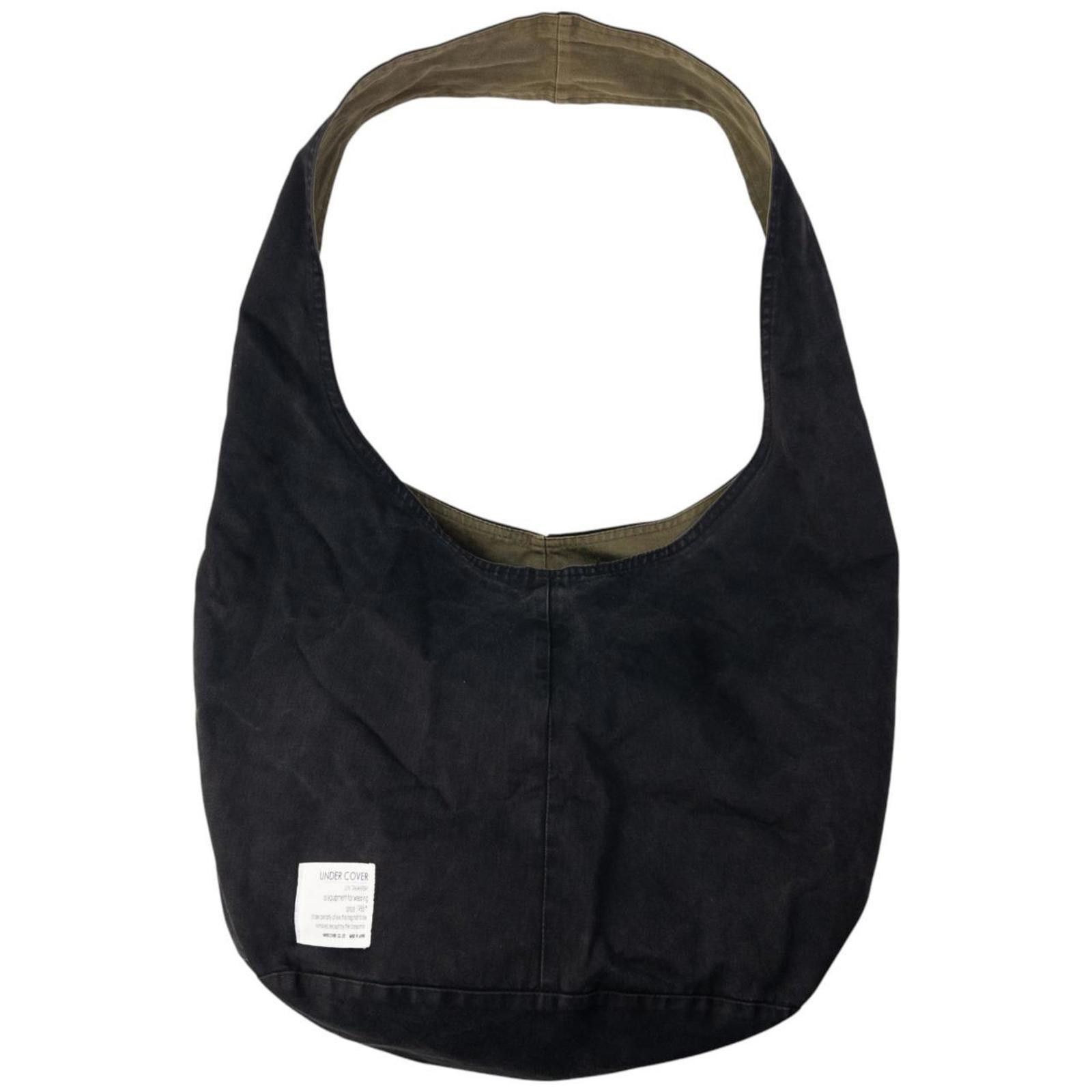 Undercover Vintage Under Cover Reversible Crossbody Hobo Bag in Black, Men's