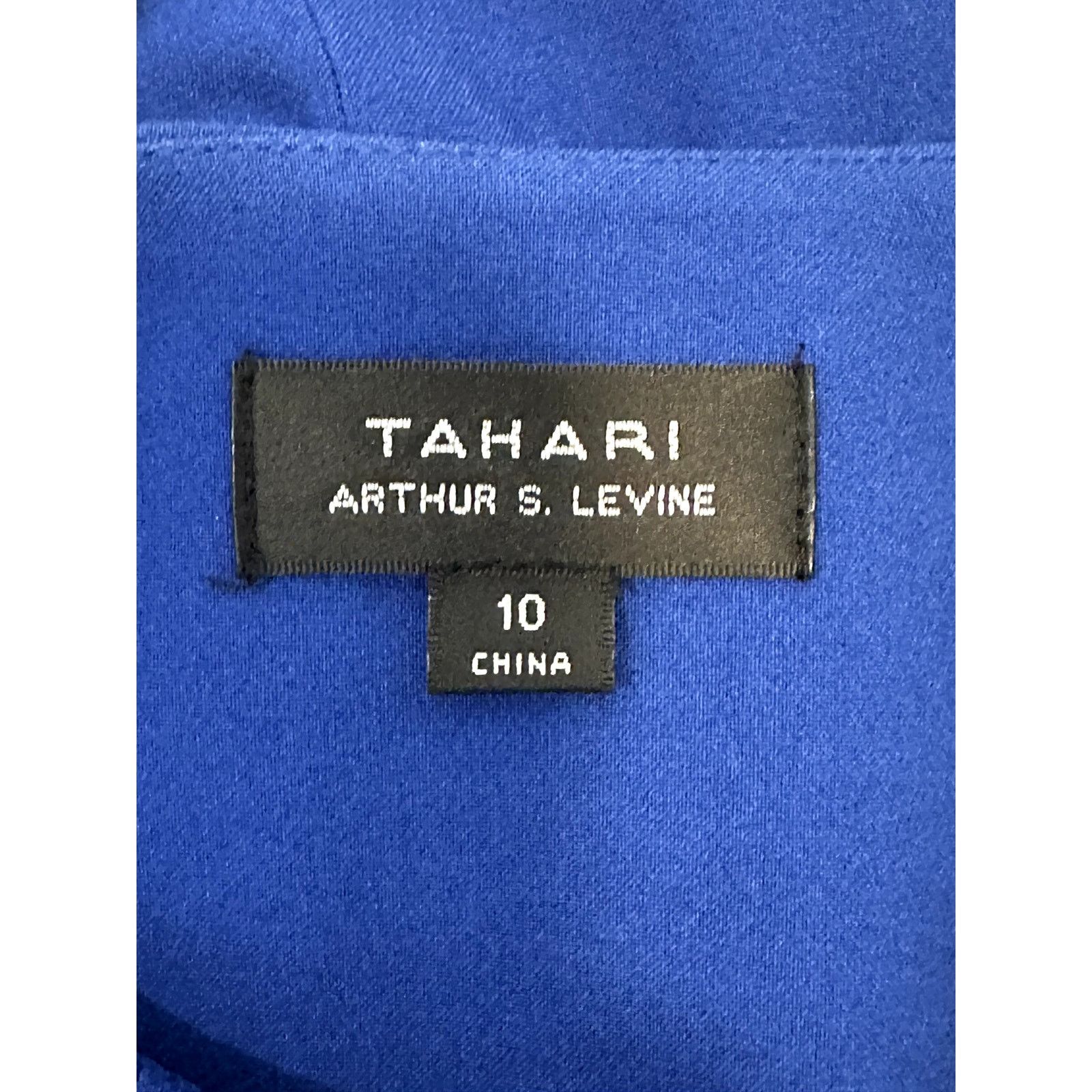 Other Tahari Cobalt Blue Front Zip Sheath Knee Length Dress 10 Size L / US 10 / IT 46 - 8 Thumbnail