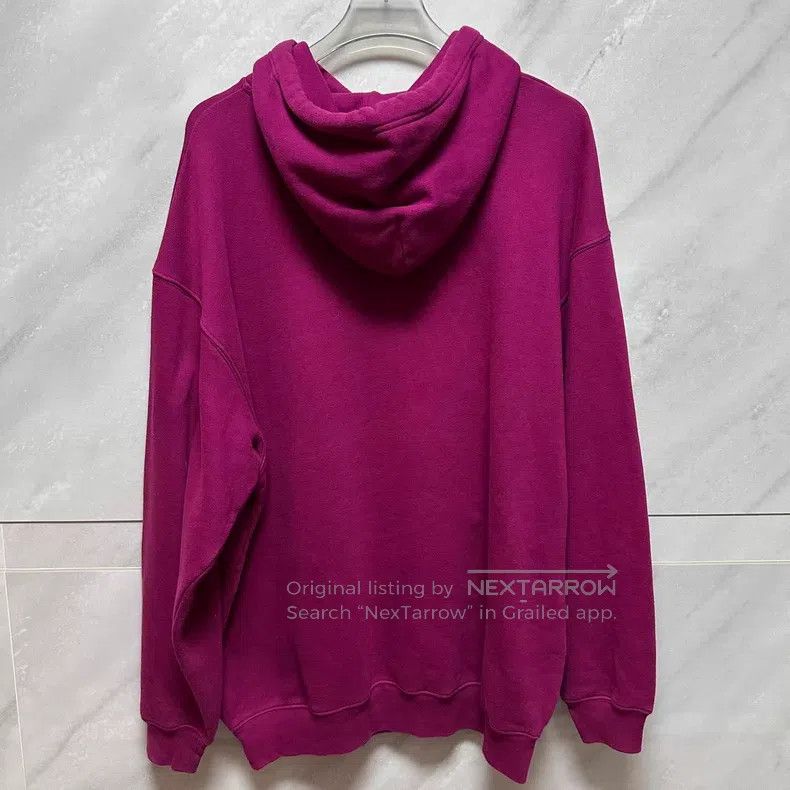 Balenciaga Balenciaga Purple Red Buckle Hooded Sweatshirt Size US M / EU 48-50 / 2 - 2 Thumbnail