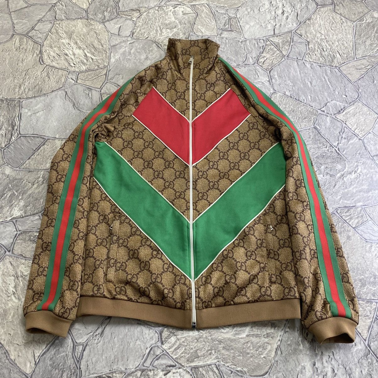Gucci Gucci Monogram Logo GG Jacquard Track Suit Zip-up Jacket Size US M / EU 48-50 / 2 - 1 Thumbnail