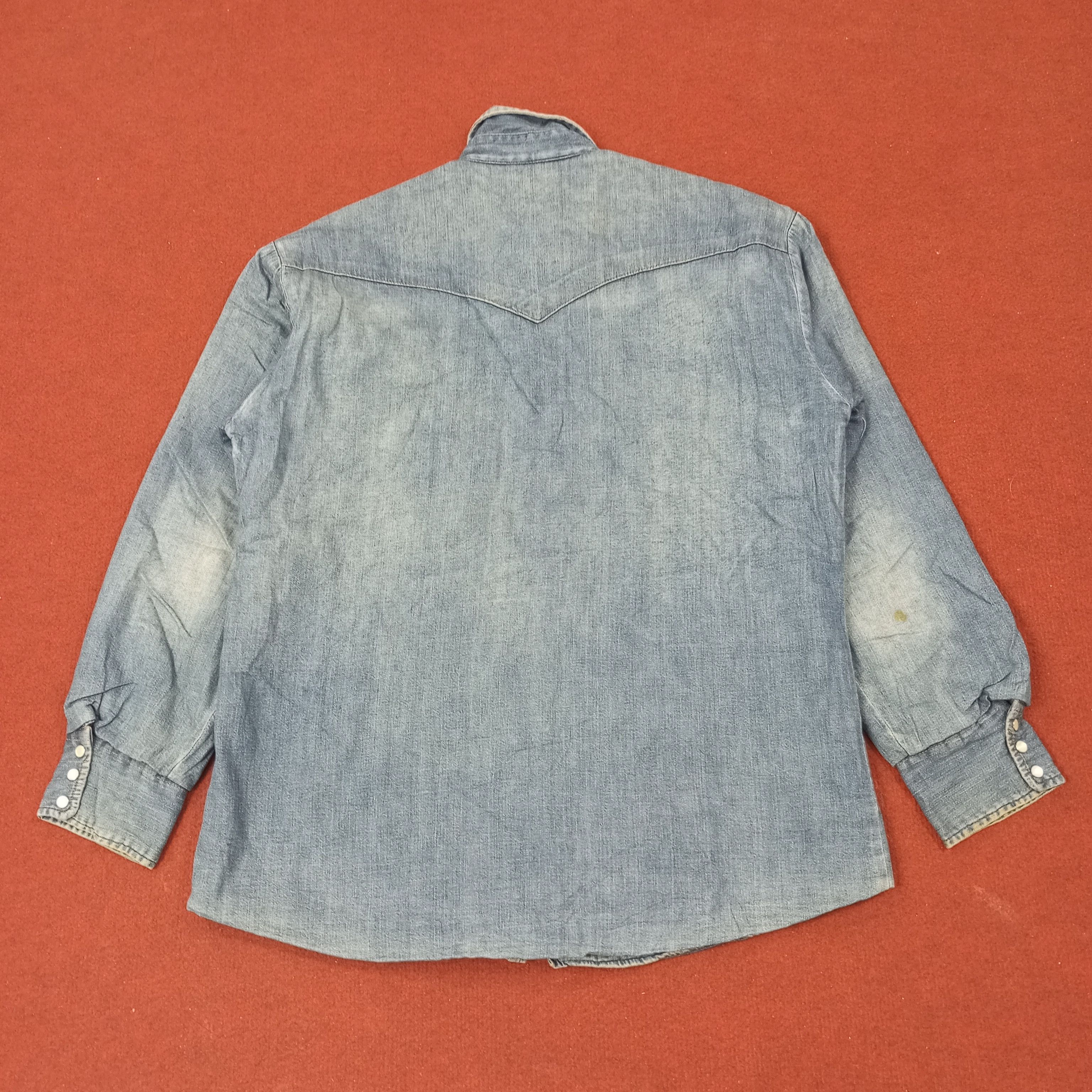Blue Blue Japan Blue Blue Japanese Streetwear Style Shirt c249n13 Size US M / EU 48-50 / 2 - 4 Thumbnail
