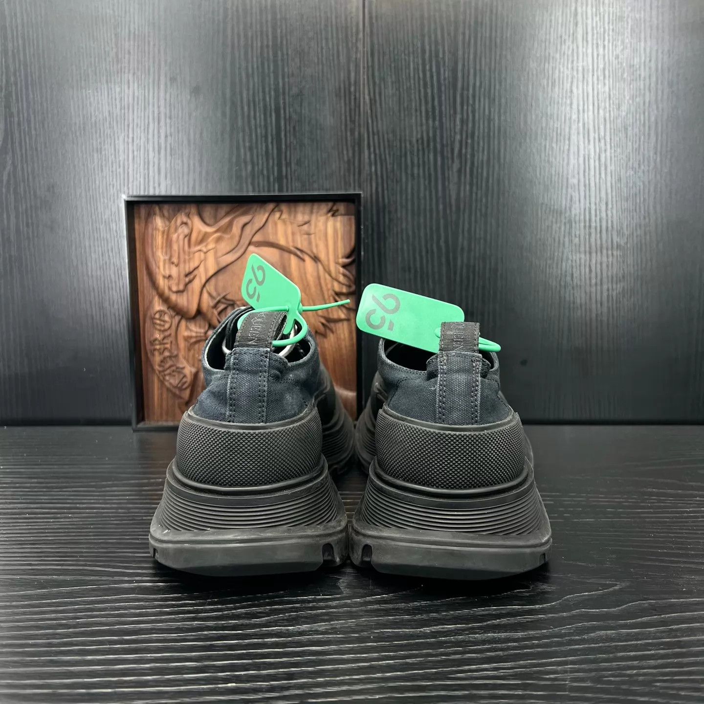 Alexander McQueen McQueen All Black 43.5 Martin Boots Box Excellent Size US 10.5 / EU 43-44 - 4 Thumbnail