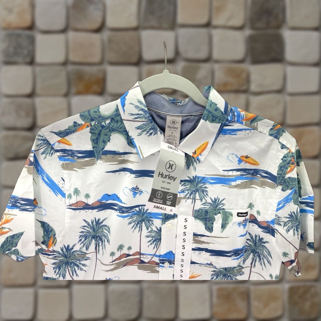 Hurley Hurley Patio Cabana Shirt Men Sz Small AOP Floral Button Short Sleeve Casual NWT Size US S / EU 44-46 / 1 - 1 Thumbnail