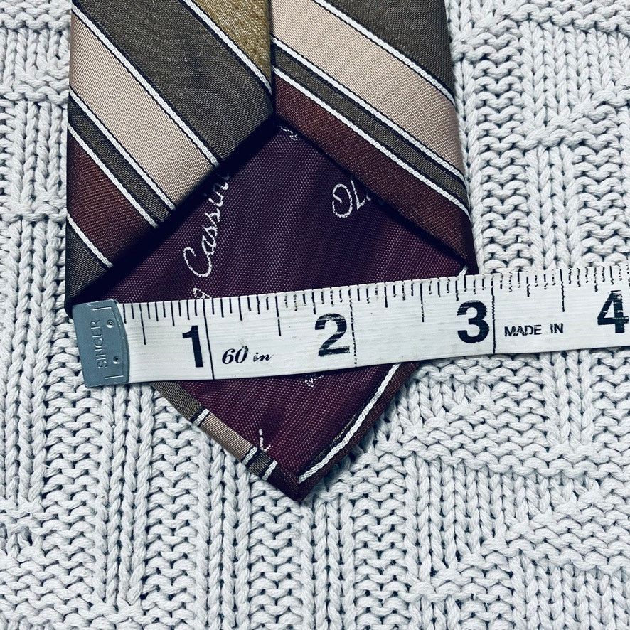 Oleg Cassini Vintage Oleg Cassini Gimbels olive green tie Size ONE SIZE - 5 Thumbnail