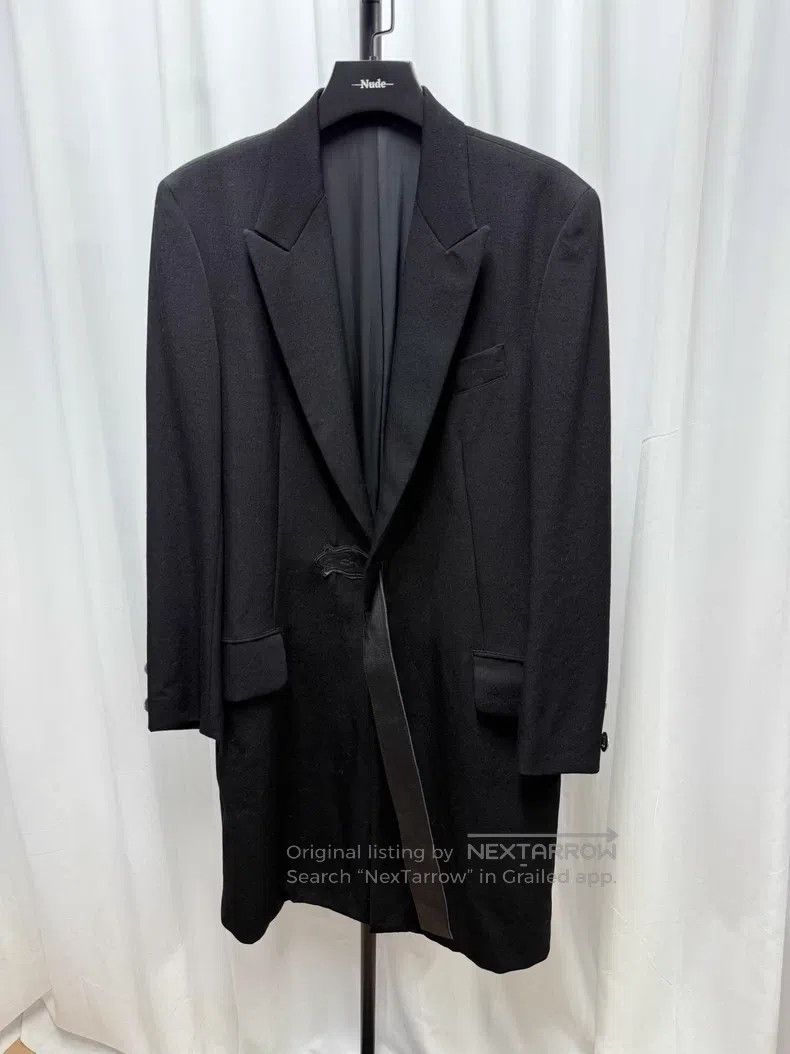 Yohji Yamamoto YOHJI YAMAMOTO Long leather wool coat Size US XL / EU 56 / 4 - 1 Thumbnail