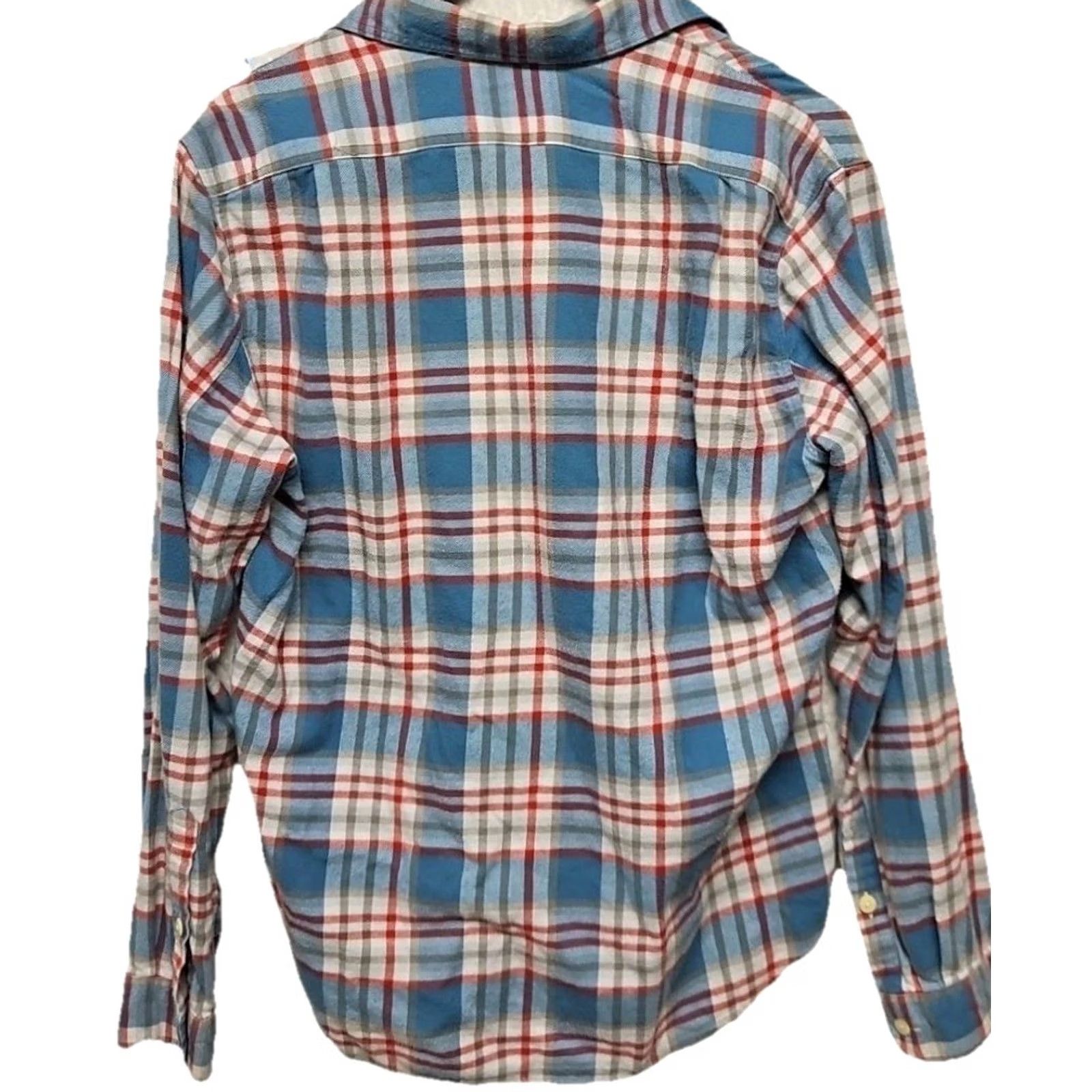 J.Crew J.Crew Slim Fit Plaid Flannel Shirt Men’s Medium Blue Red 100% Cotton Size US M / EU 48-50 / 2 - 5 Thumbnail