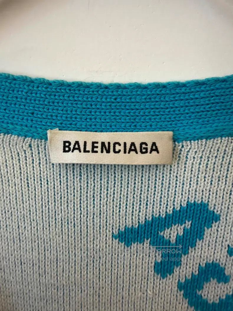 Balenciaga Balenciaga V Neck Woolen Sweater Size XS / US 0-2 / IT 36-38 - 3 Thumbnail