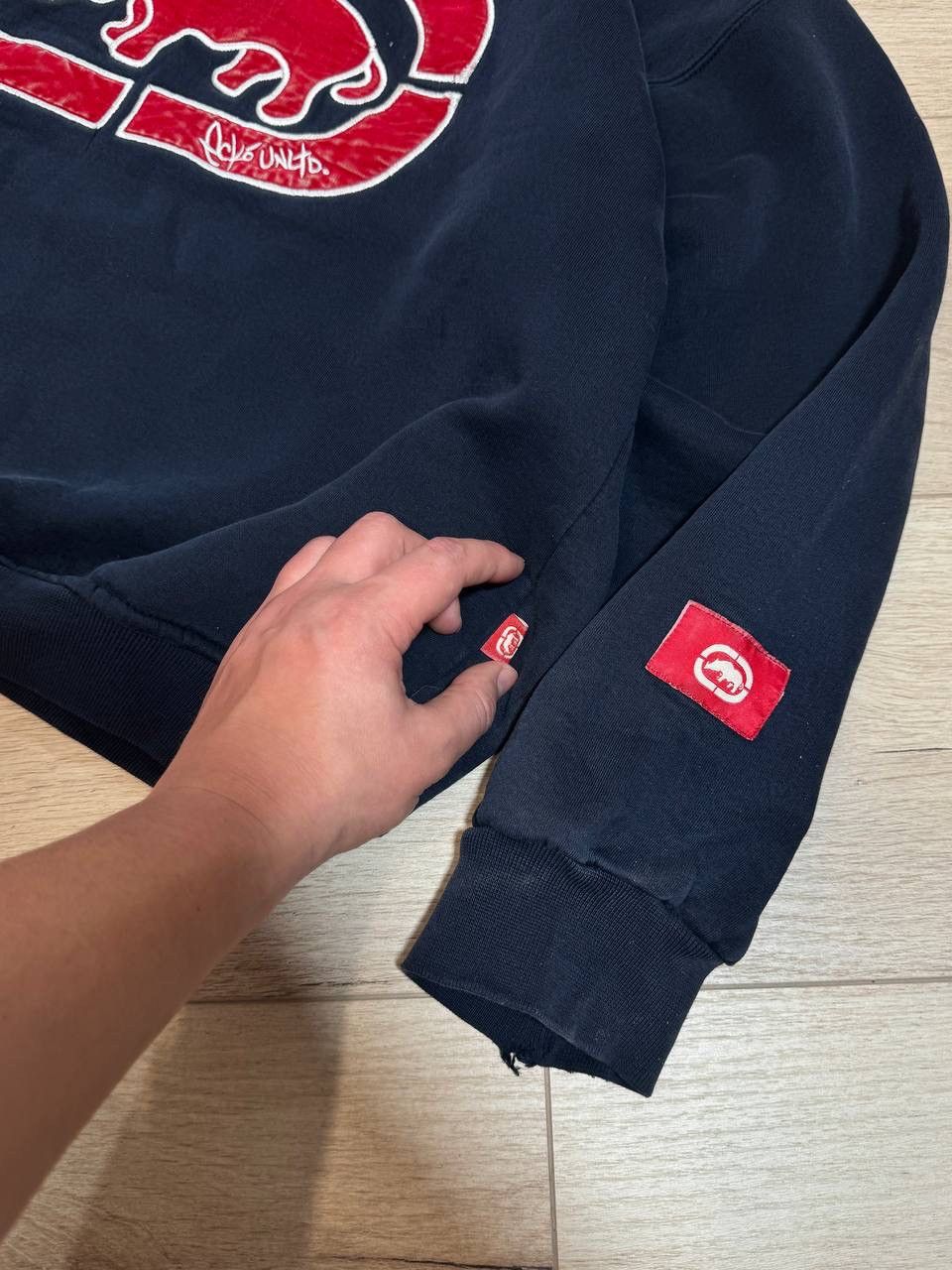 Ecko Unltd. Vintage 90S Ecko Unltd Rhino Logo Crewnerck Sweatshirt Navy Size US M / EU 48-50 / 2 - 2 Thumbnail