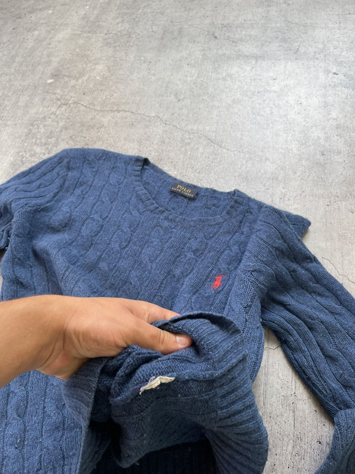 Polo Ralph Lauren Vintage Polo Ralph Lauren Sweater Knit Mini Logo Mens 90s Size L / US 10 / IT 46 - 5 Thumbnail