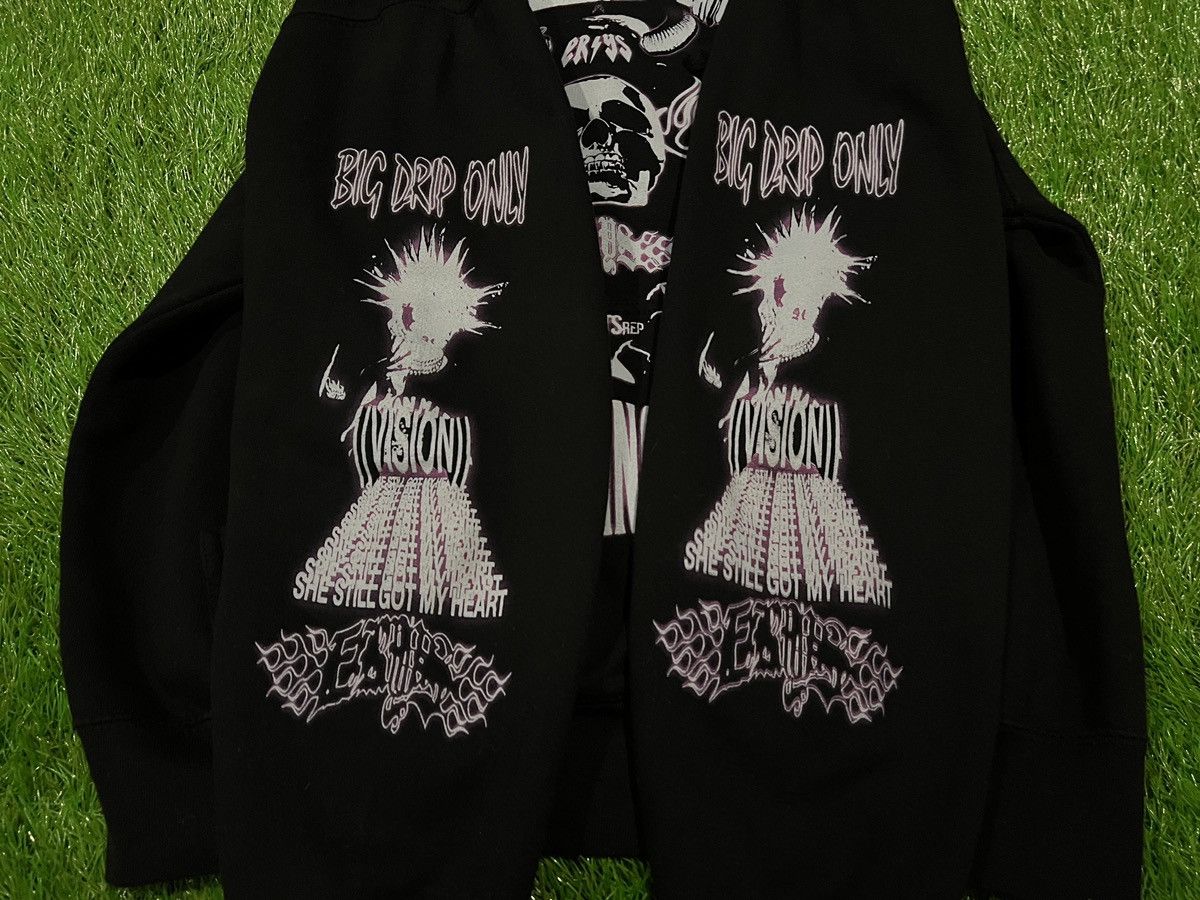 Msftsrep Msfts Rep Jaden Smith Y2K Grunge Skull ERYS Hoodie Black Size US L / EU 52-54 / 3 - 3 Thumbnail