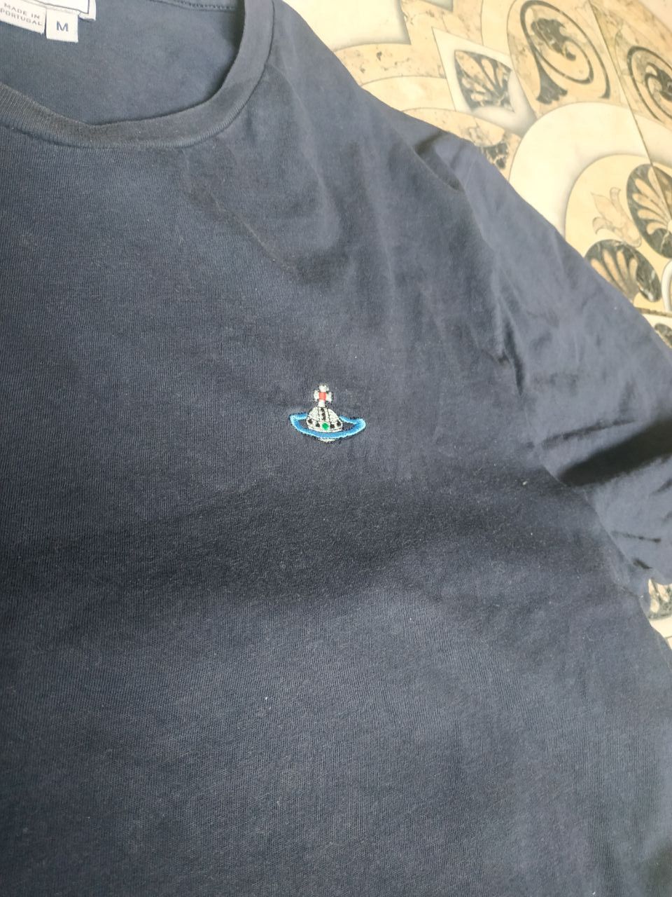 Vivienne Westwood Vivienne Westwood MAN Navy T-shirt Embroidered Orb Logo Sz M Size US M / EU 48-50 / 2 - 16 Thumbnail