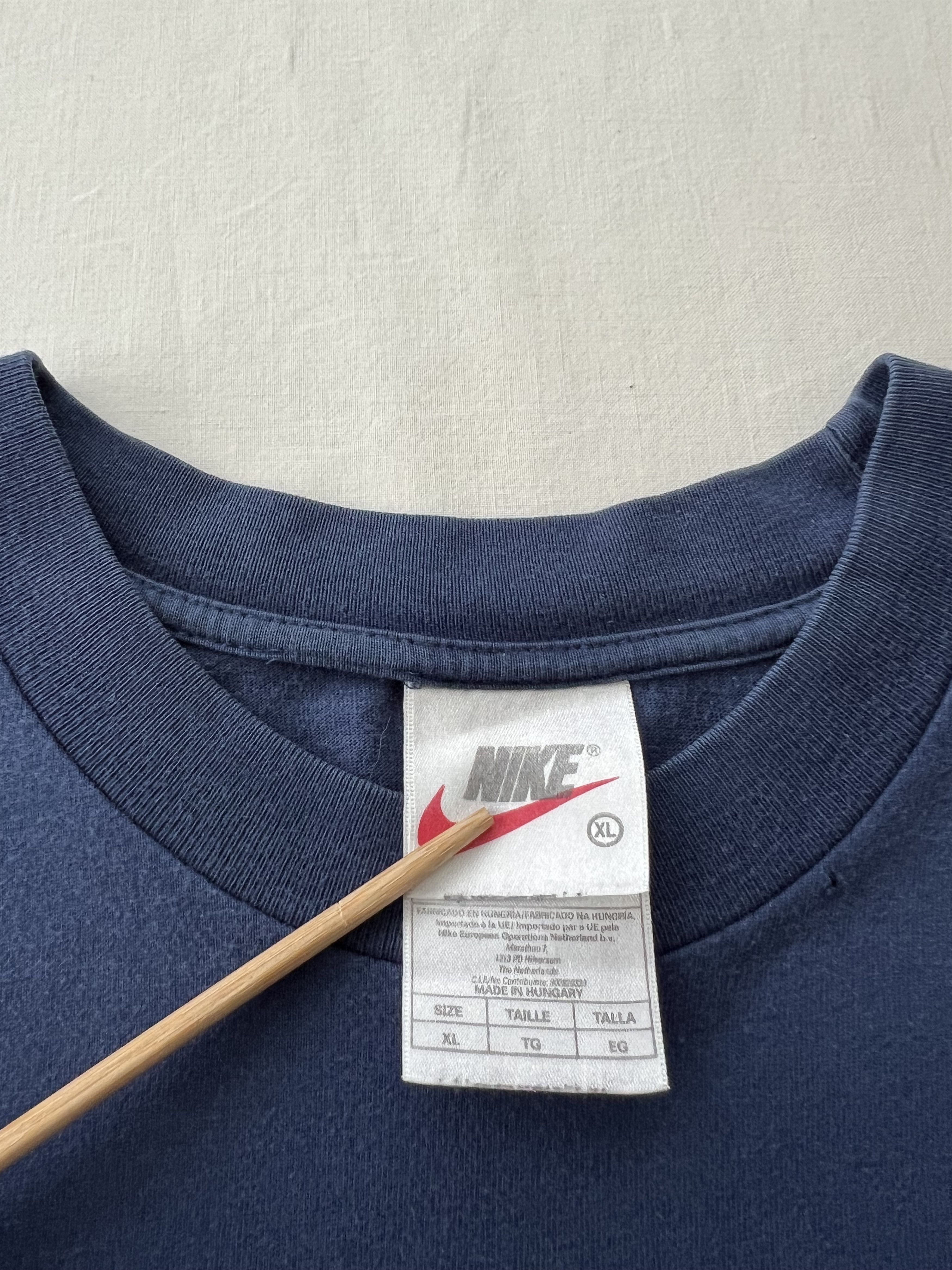 Nike Vintage 90s Nike Just Do It Navy T-shirt Size US XL / EU 56 / 4 - 9 Thumbnail