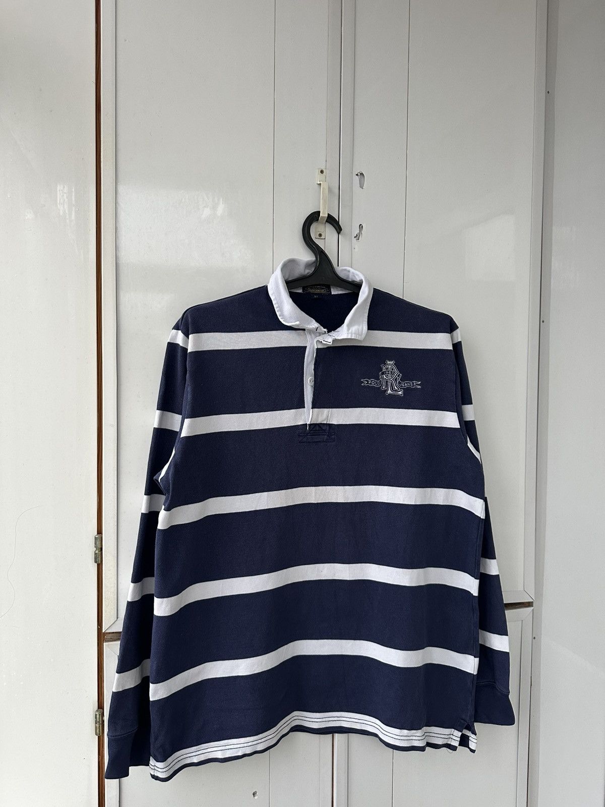 Polo Ralph Lauren Vintage Polo Ralph Lauren Rugby Sweatshirt “R” Logo Size US XL / EU 56 / 4 - 2 Thumbnail