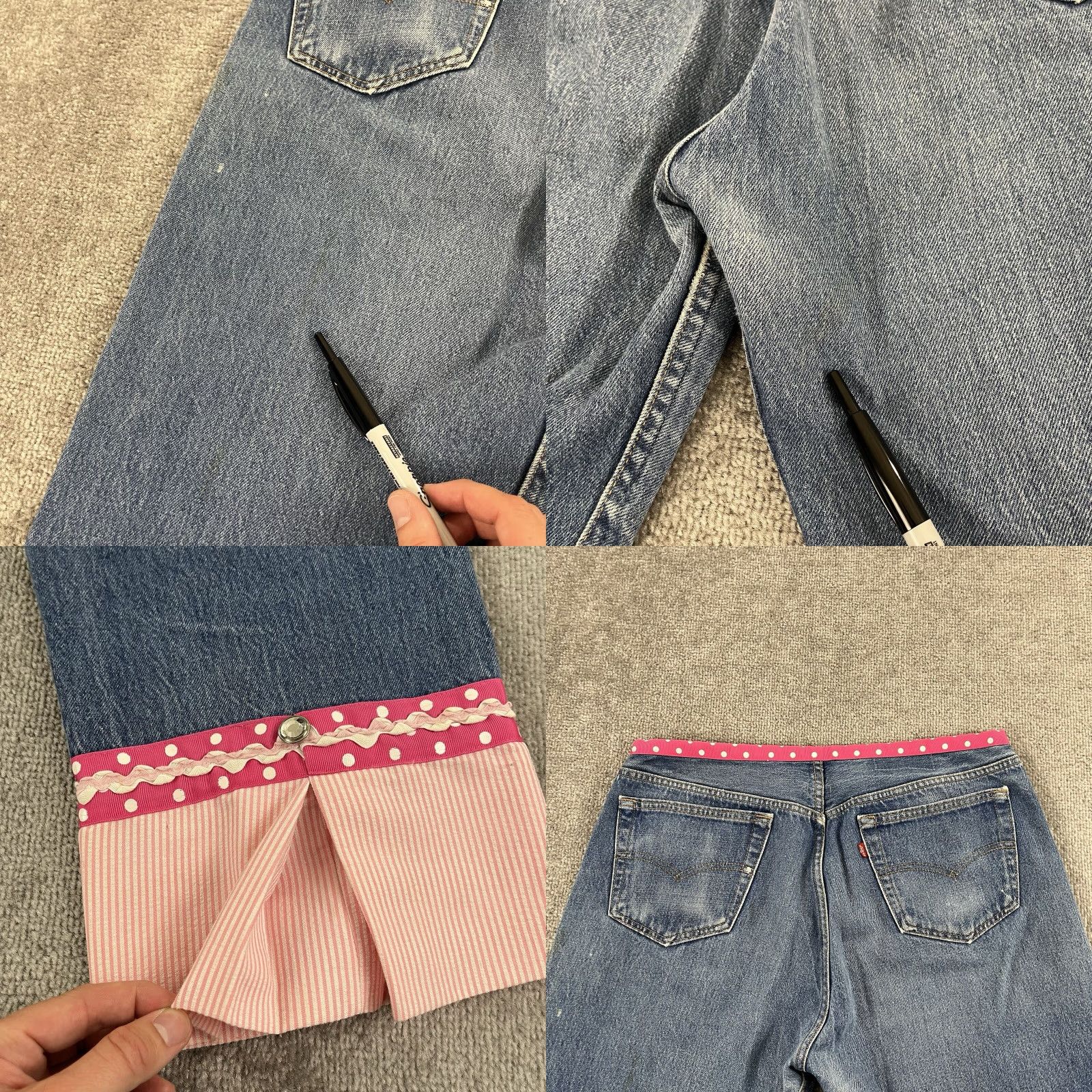 Levi's VINTAGE LEVIS Molly B. Jeans Womens XL 34x26 Cropped Blue Denim USA 90s Womens Size 40" / US 18 - 9 Thumbnail