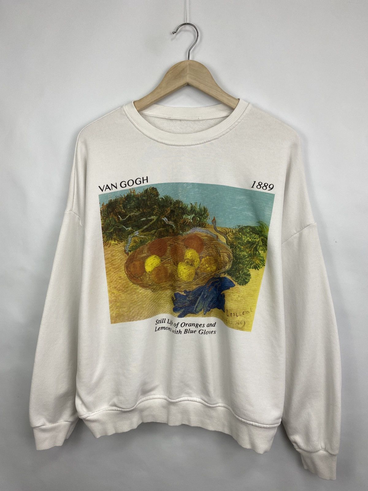 Vintage Vintage Y2K Van Gogh Still Life 1889 Art Hoodie Rare Retro Size US L / EU 52-54 / 3 - 3 Thumbnail