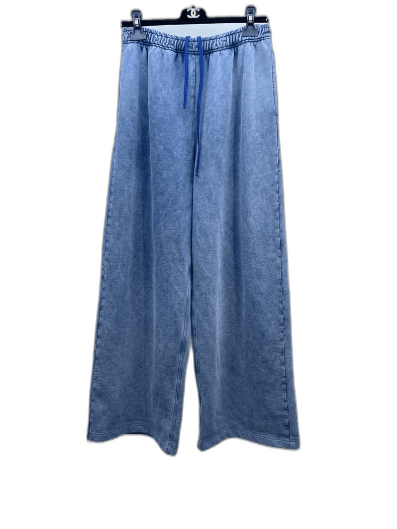 Acne Studios Acne Studios Blue Washed Sweatpants Size US 30 / EU 46 - 1 Thumbnail