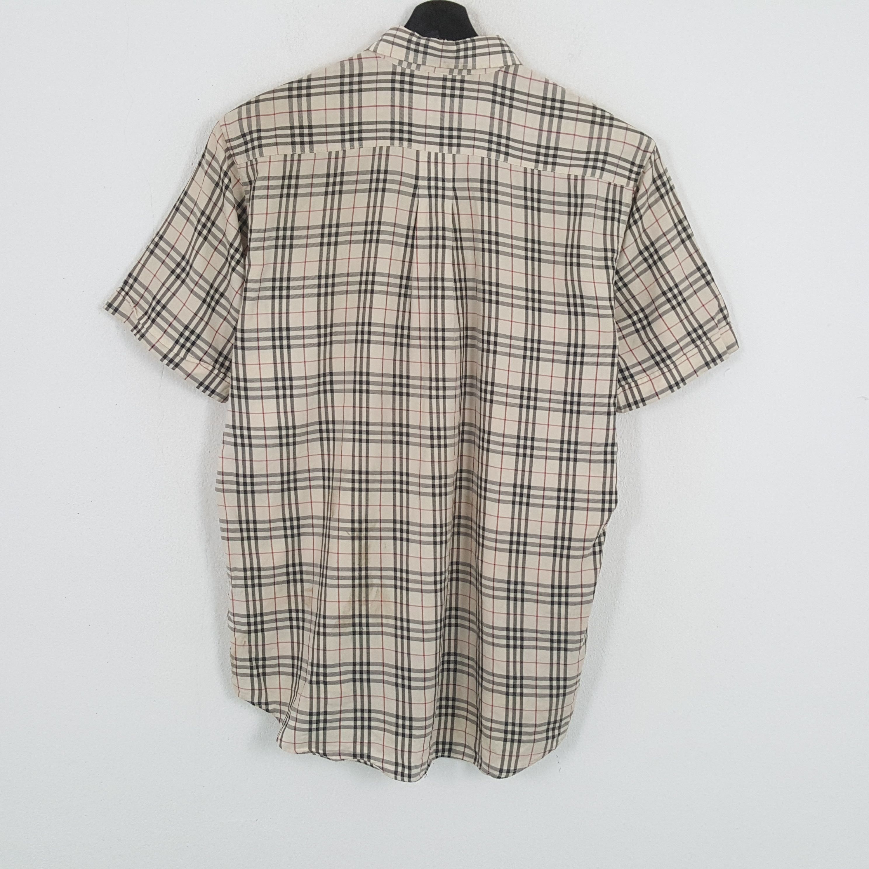 Burberry × Vintage BURBERRY LONDON Fashion Brand Nova Check Design Shirt Size US L / EU 52-54 / 3 - 3 Thumbnail