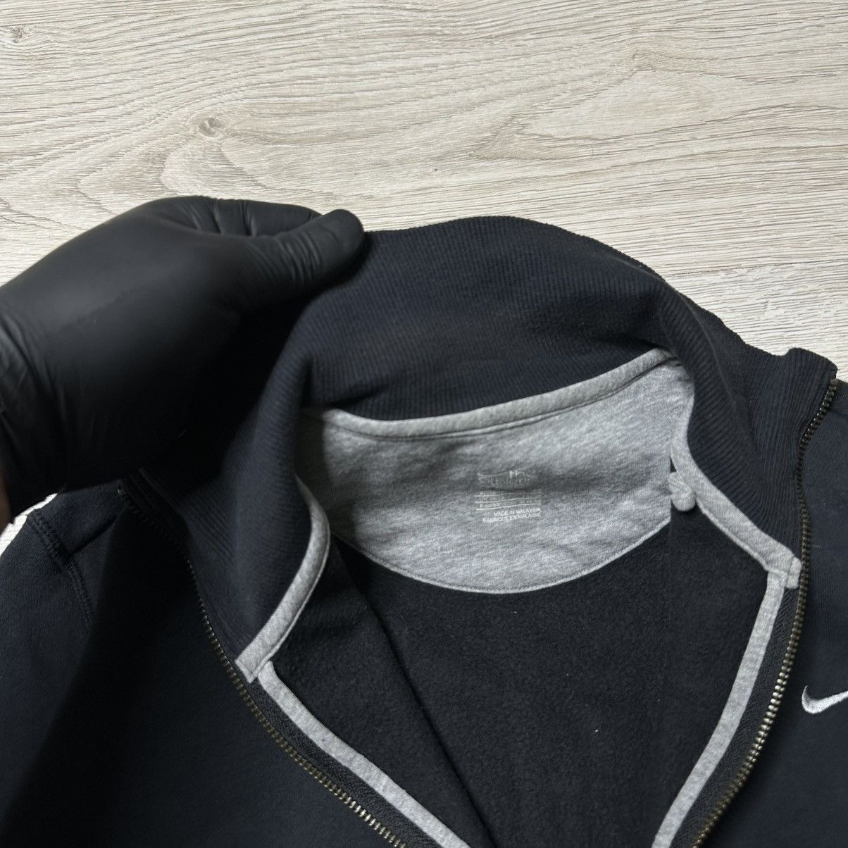 Nike Vintage Nike sweatshirt full zip jacket S Y2k Swoosh gray Size US S / EU 44-46 / 1 - 5 Thumbnail
