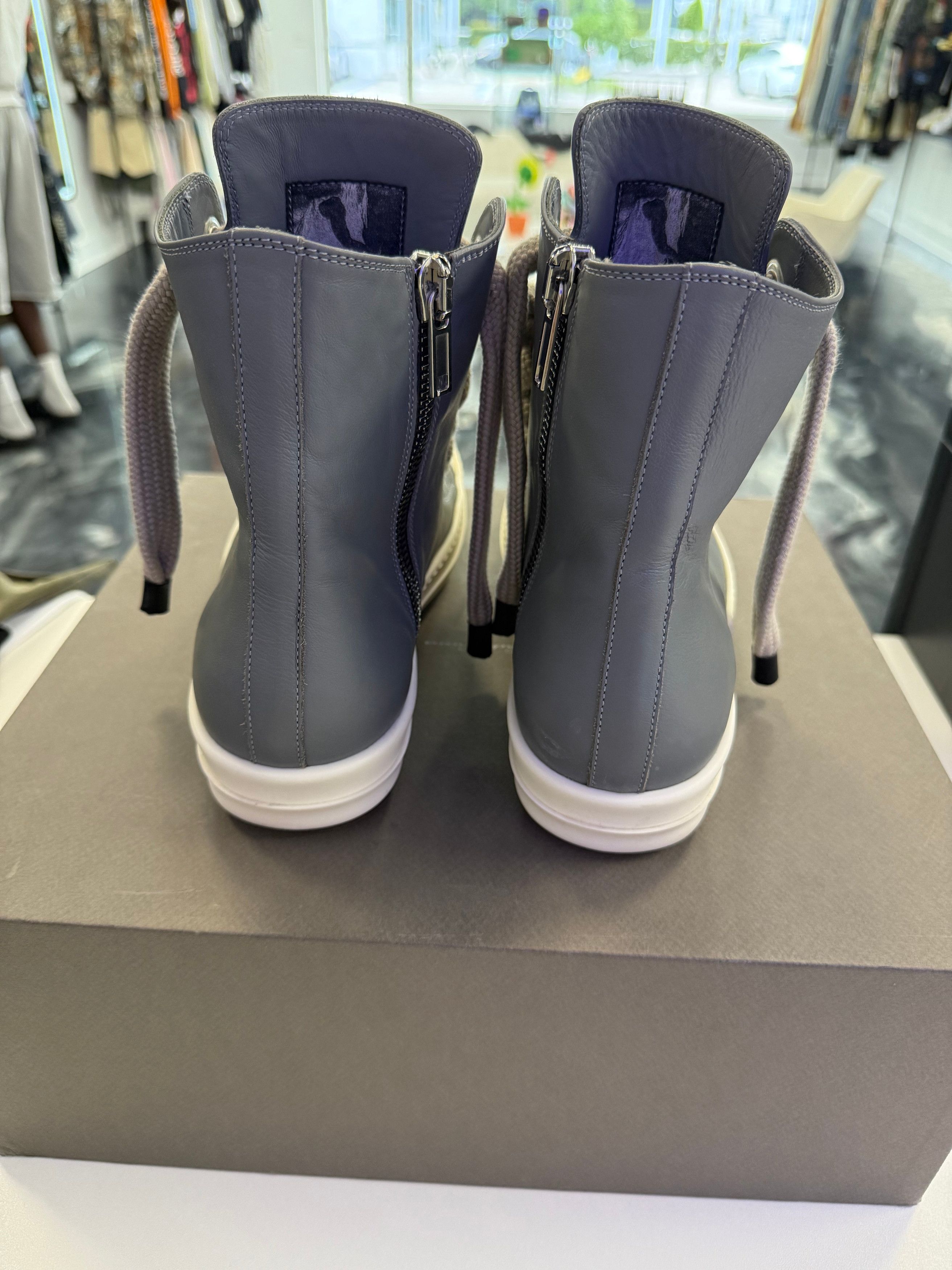 Rick Owens Gray Temple Jumbolace Sneakers Size US 9 / EU 42 - 5 Thumbnail
