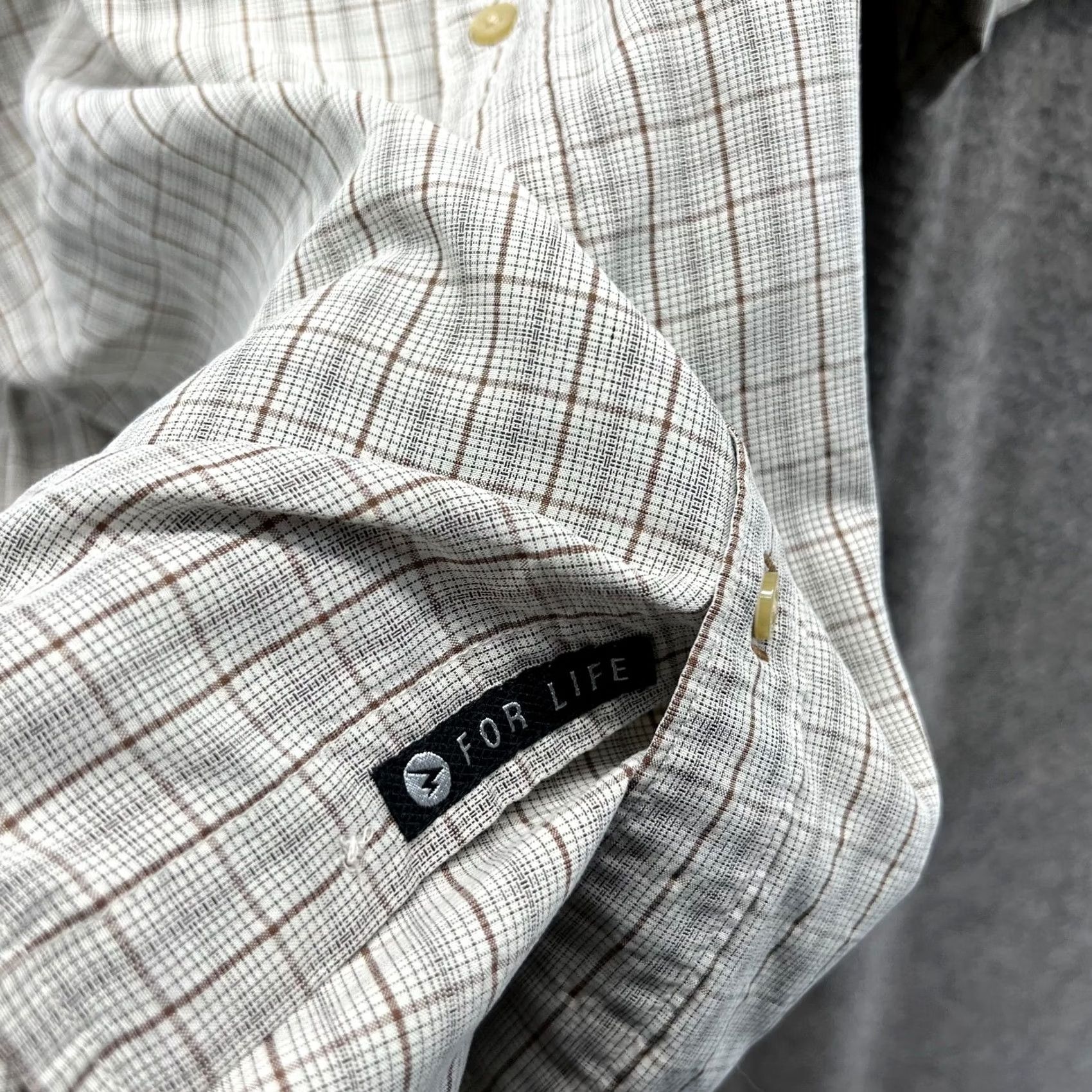 Marmot Marmot Shirt Men Large Adult Beige Camp Button Down Plaid Outdoors For Life Size US L / EU 52-54 / 3 - 2 Thumbnail