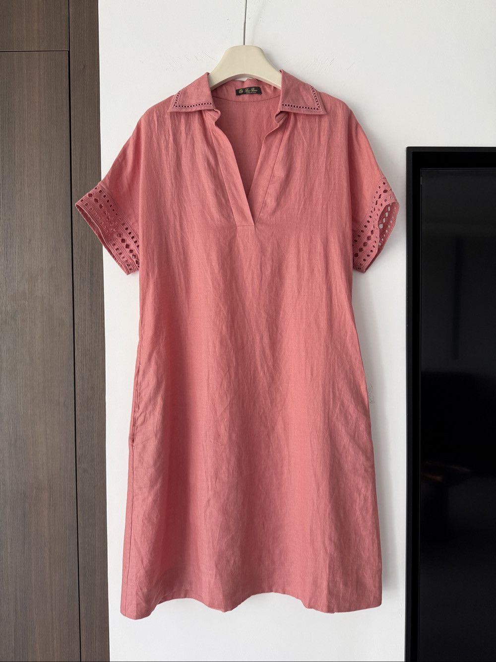 Loro Piana Loro Piana Pink Linen Mini Dress Size 38 Size XS / US 0-2 / IT 36-38 - 1 Thumbnail