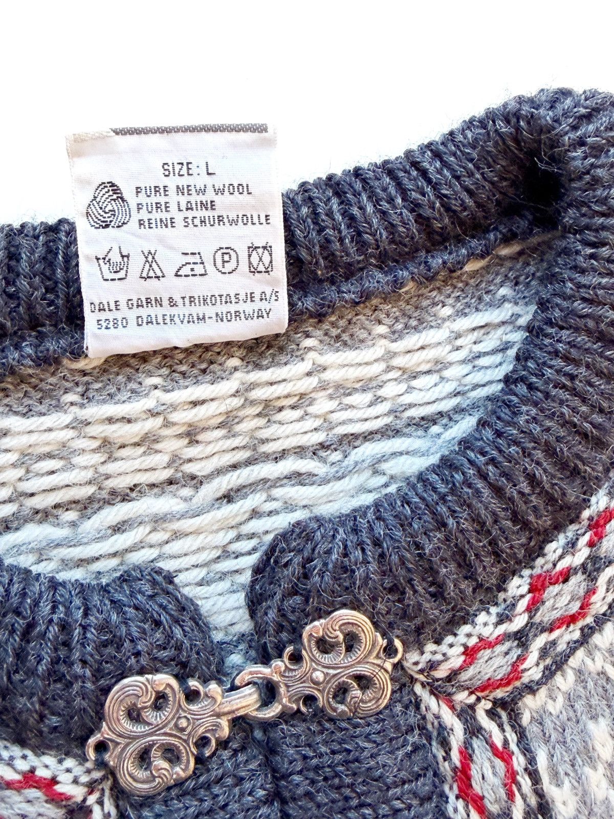 Dale Of Norway VTG 90s Men Warm Heavyweight Wool Cardigan Dale Of Norway L Size US L / EU 52-54 / 3 - 10 Thumbnail