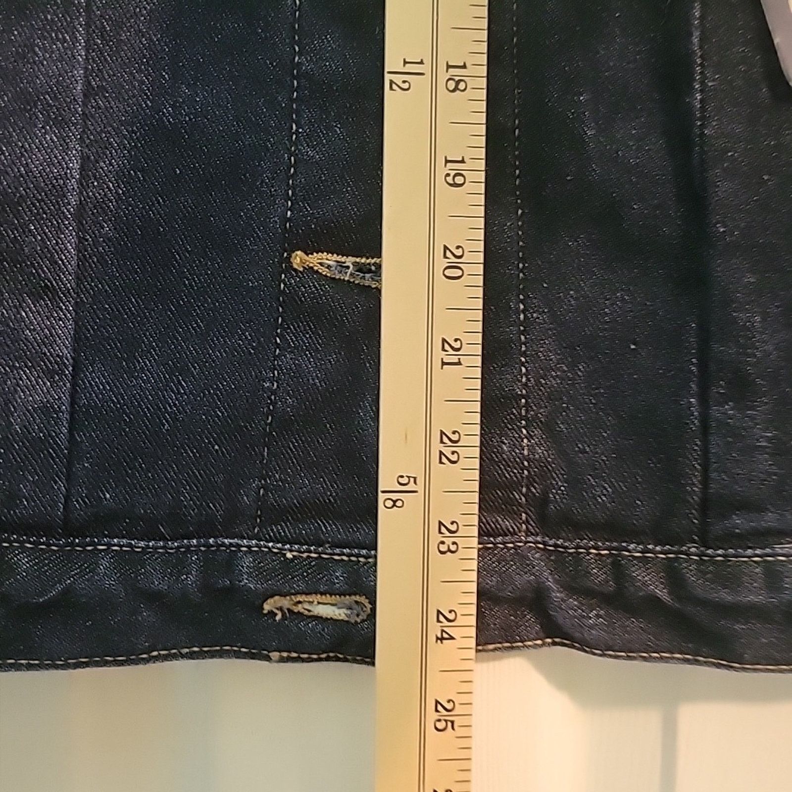 Quiksilver Roxy NWT Quiksilver Blue Denim Unlined Jacket Large Size L / US 10 / IT 46 - 13 Thumbnail