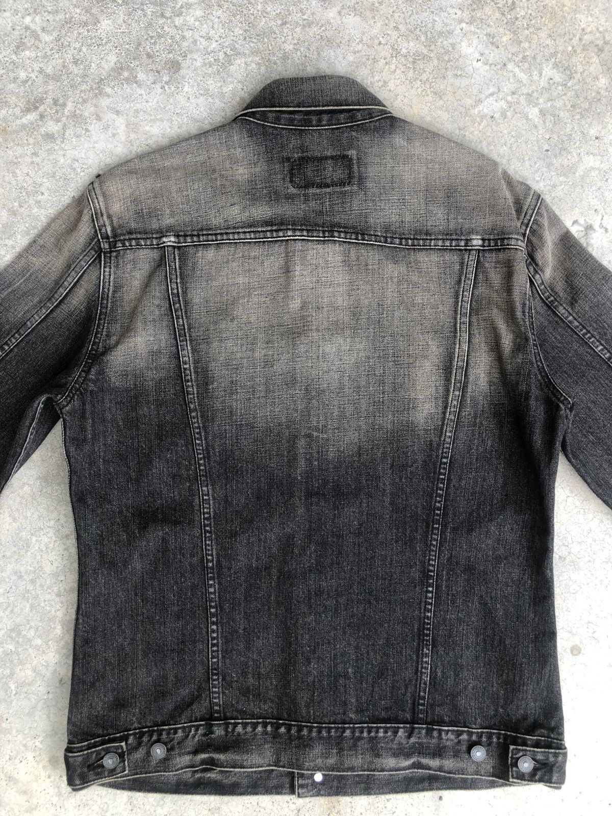 Levi's Y2k Levi’s Denim Jacket Mud Wash Distressed Size US L / EU 52-54 / 3 - 11 Thumbnail