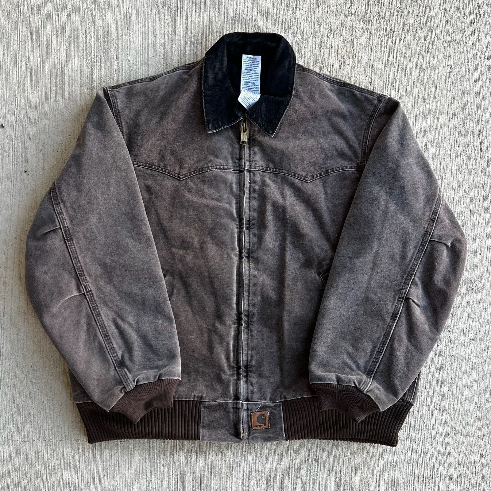 Carhartt × Vintage Vintage J13 Black Carhartt Santa Fe Work Jacket