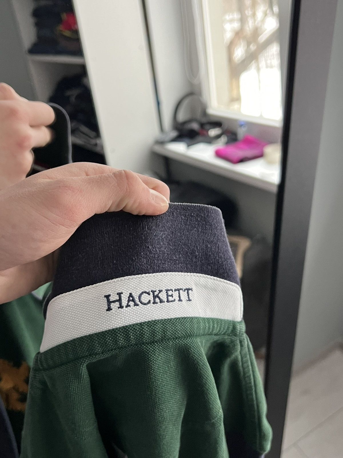 Hackett Hackett Polo Longsleeve Rugby Shirt Size US L / EU 52-54 / 3 - 11 Thumbnail