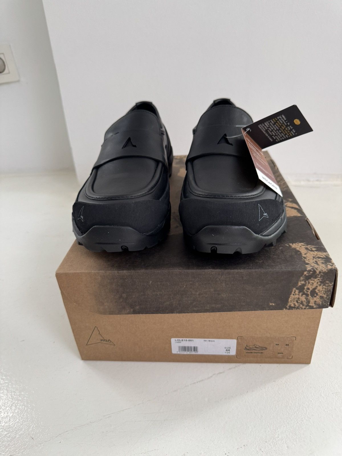 ROA ROA Black Loafer Low-top Shoes Size US 11 / EU 44 - 7 Thumbnail