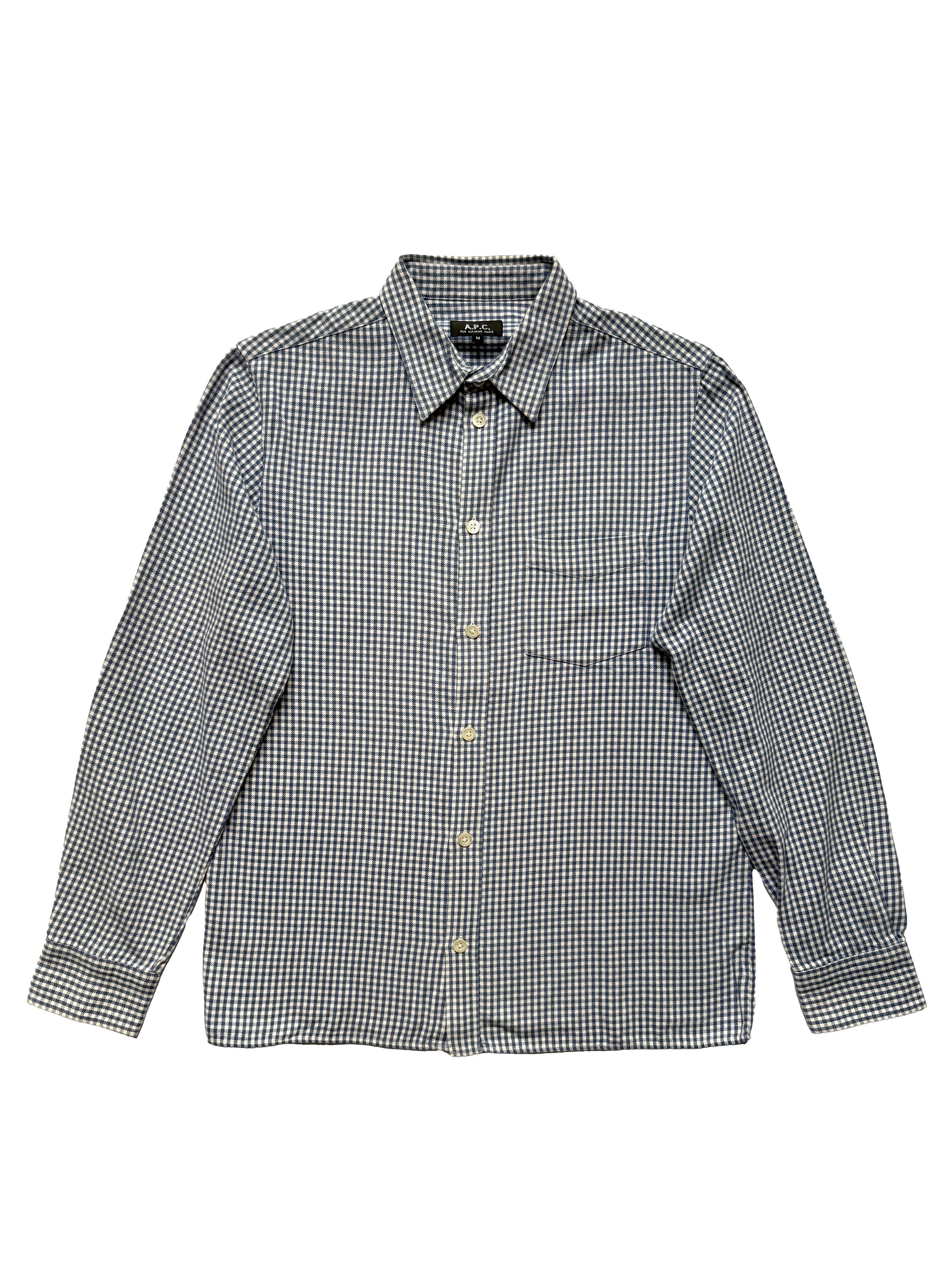 A.P.C. ⚡️QUICK SALE⚡️A.P.C. Checked Flannel Button Up Shirt Size US M / EU 48-50 / 2 - 1 Thumbnail