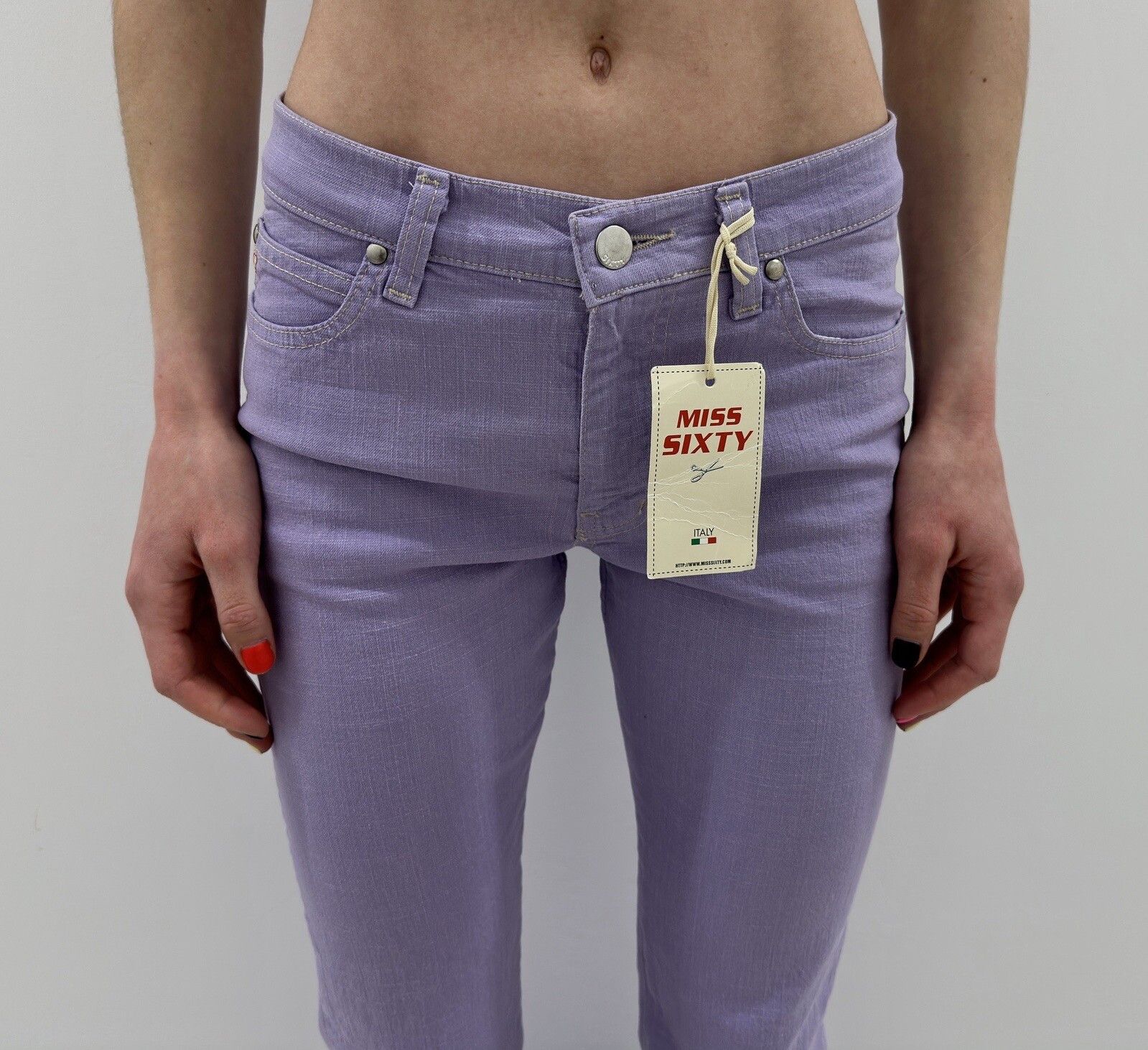 Miss Sixty Miss Sixty Shola Jeans Butterfly Y2K 2000's Cropped Capri Size 27" / US 4 / IT 40 - 6 Thumbnail