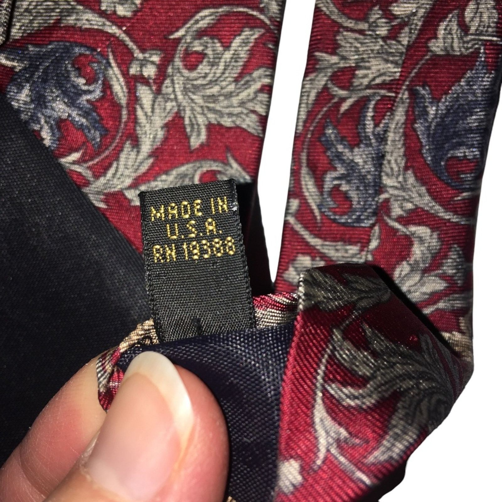 Bill Blass Vintage Bill Blass Wide Silk Necktie Size ONE SIZE - 5 Thumbnail