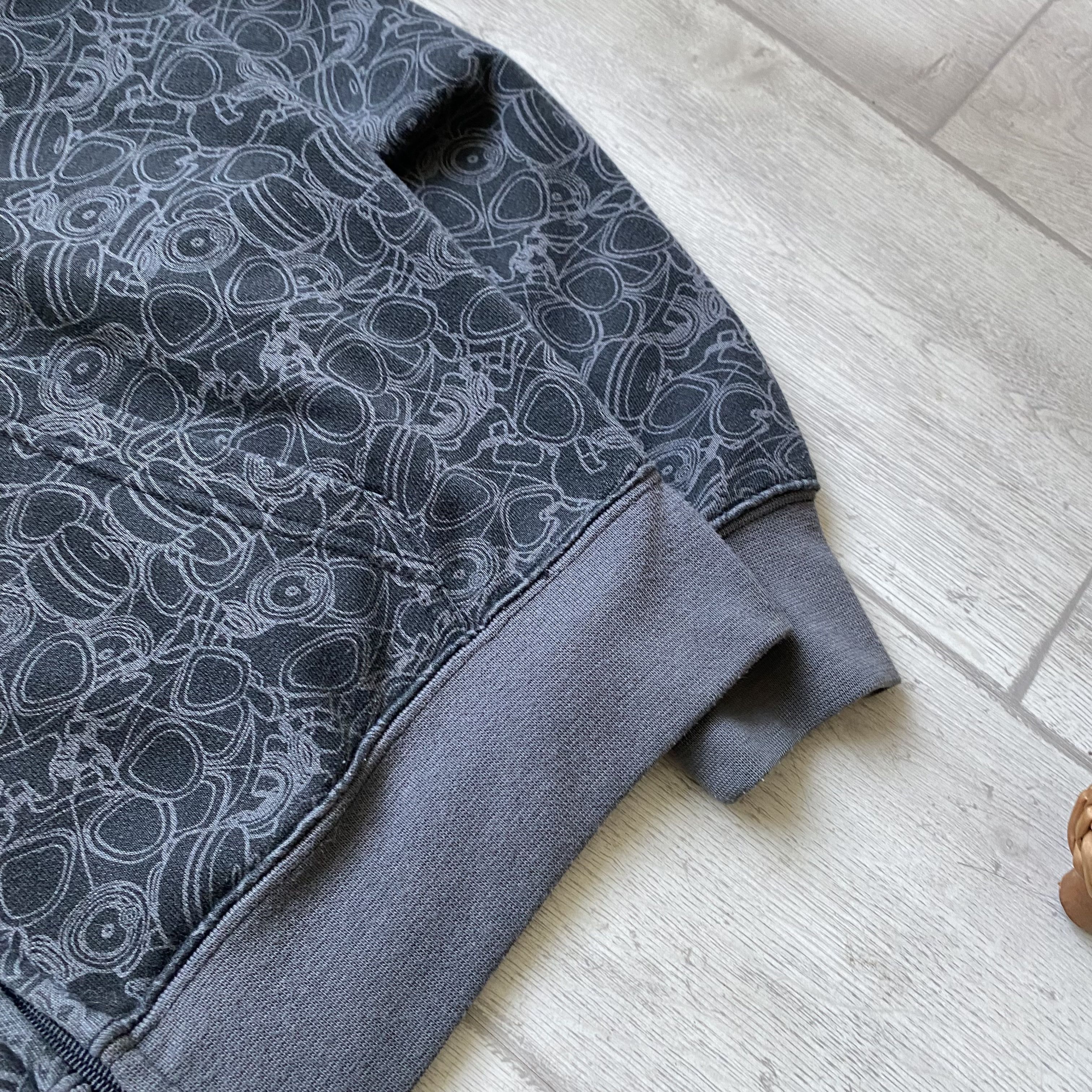 If Six Was Nine Vintage 00s NO FEAR Fur Hoodie center logo Affliction style Size US M / EU 48-50 / 2 - 6 Thumbnail