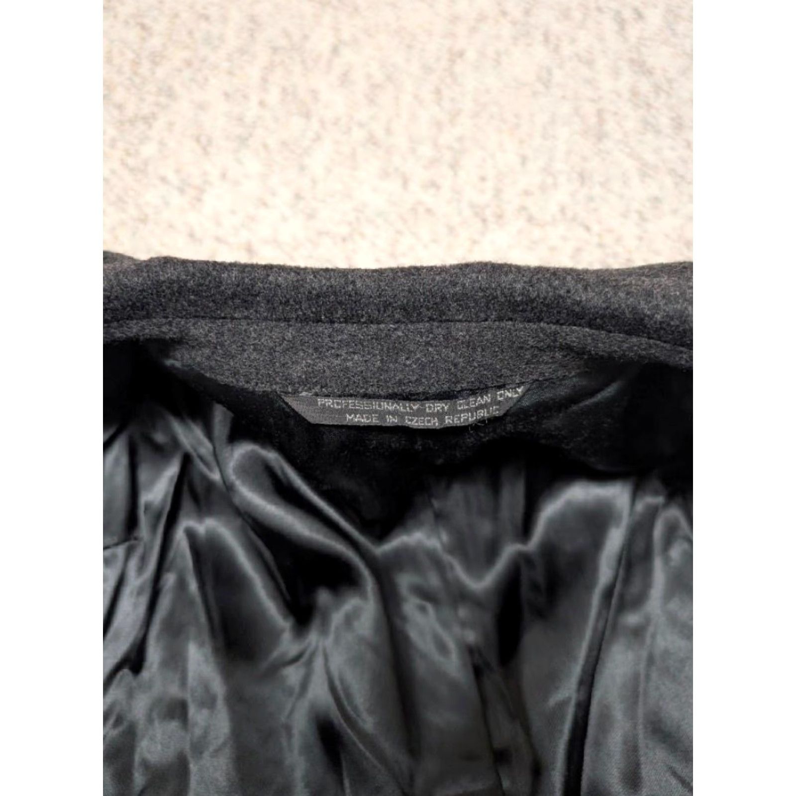 Vintage VINTAGE overcoat black XL 46R double breasted thick flannel wool coat Mens Size US XL / EU 56 / 4 - 6 Thumbnail