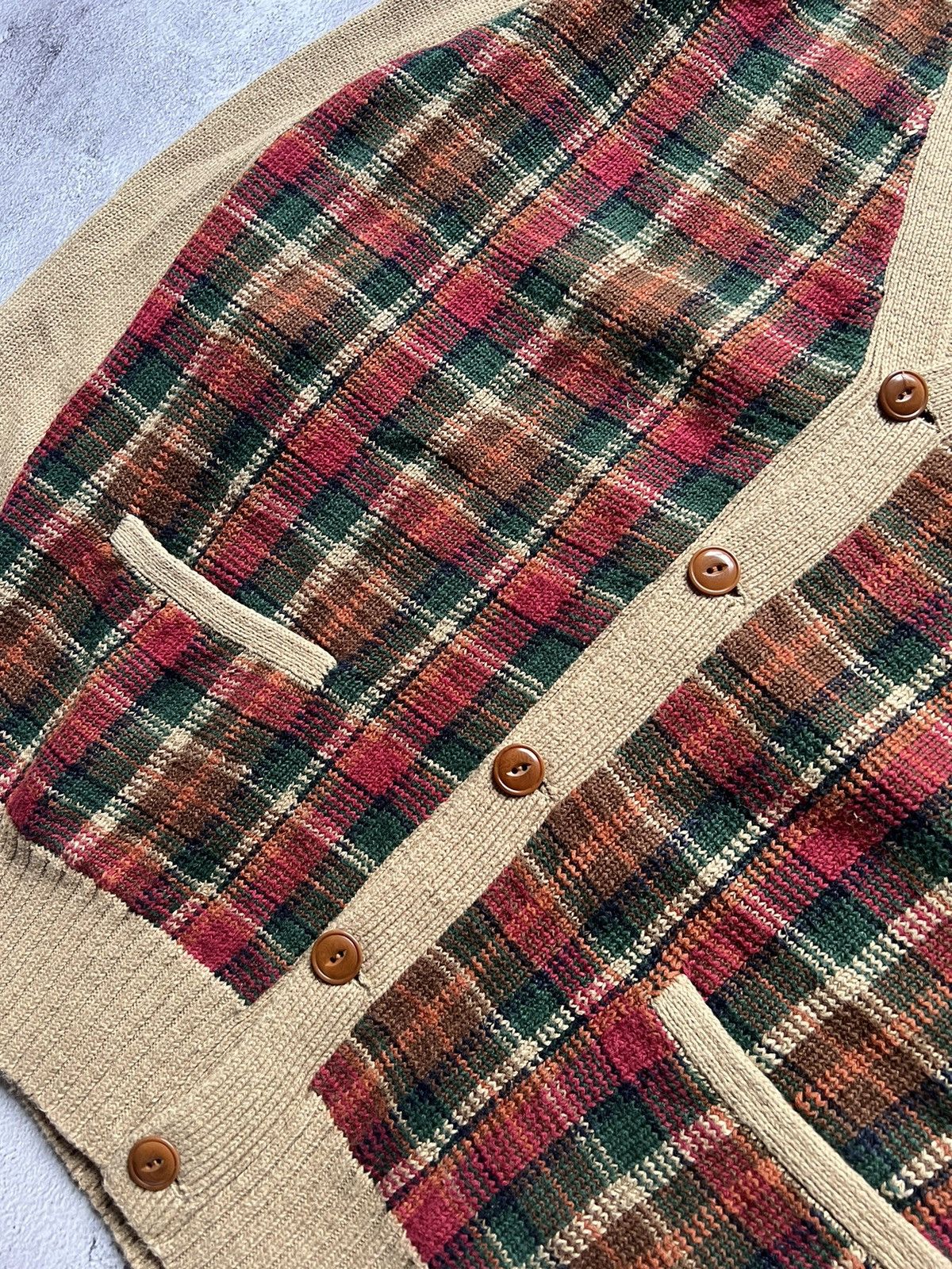 Polo Ralph Lauren × Vintage Vintage Polo Ralph Lauren Knit Cardigan Aztec Country Linen Size US L / EU 52-54 / 3 - 5 Thumbnail