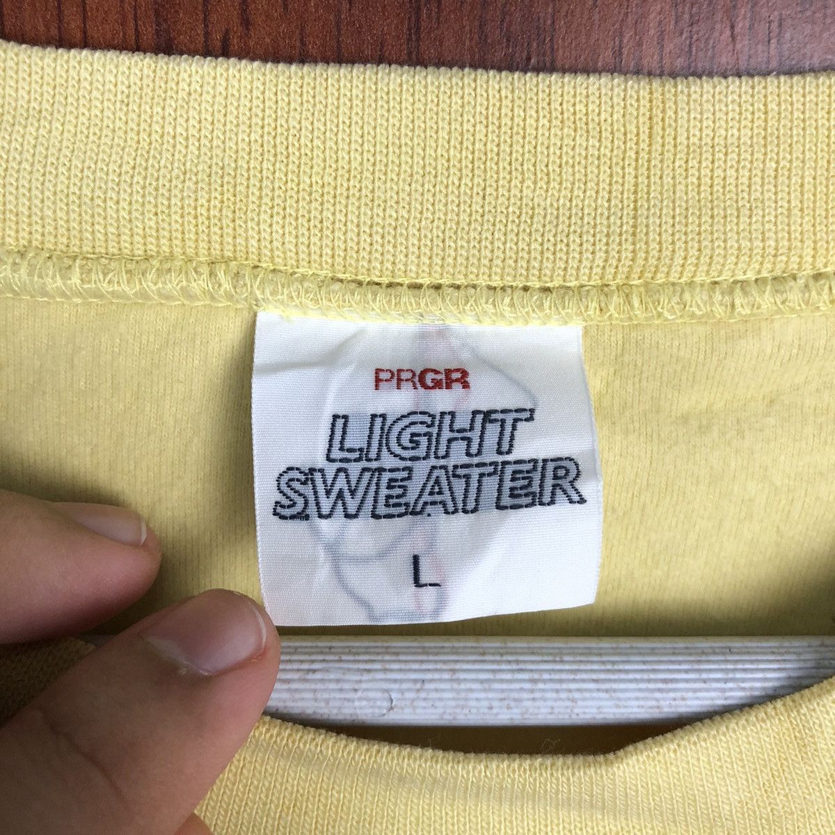 Japanese Brand × Vintage PRGR Yellow Sweatshirt #7547 Size US L / EU 52-54 / 3 - 11 Thumbnail