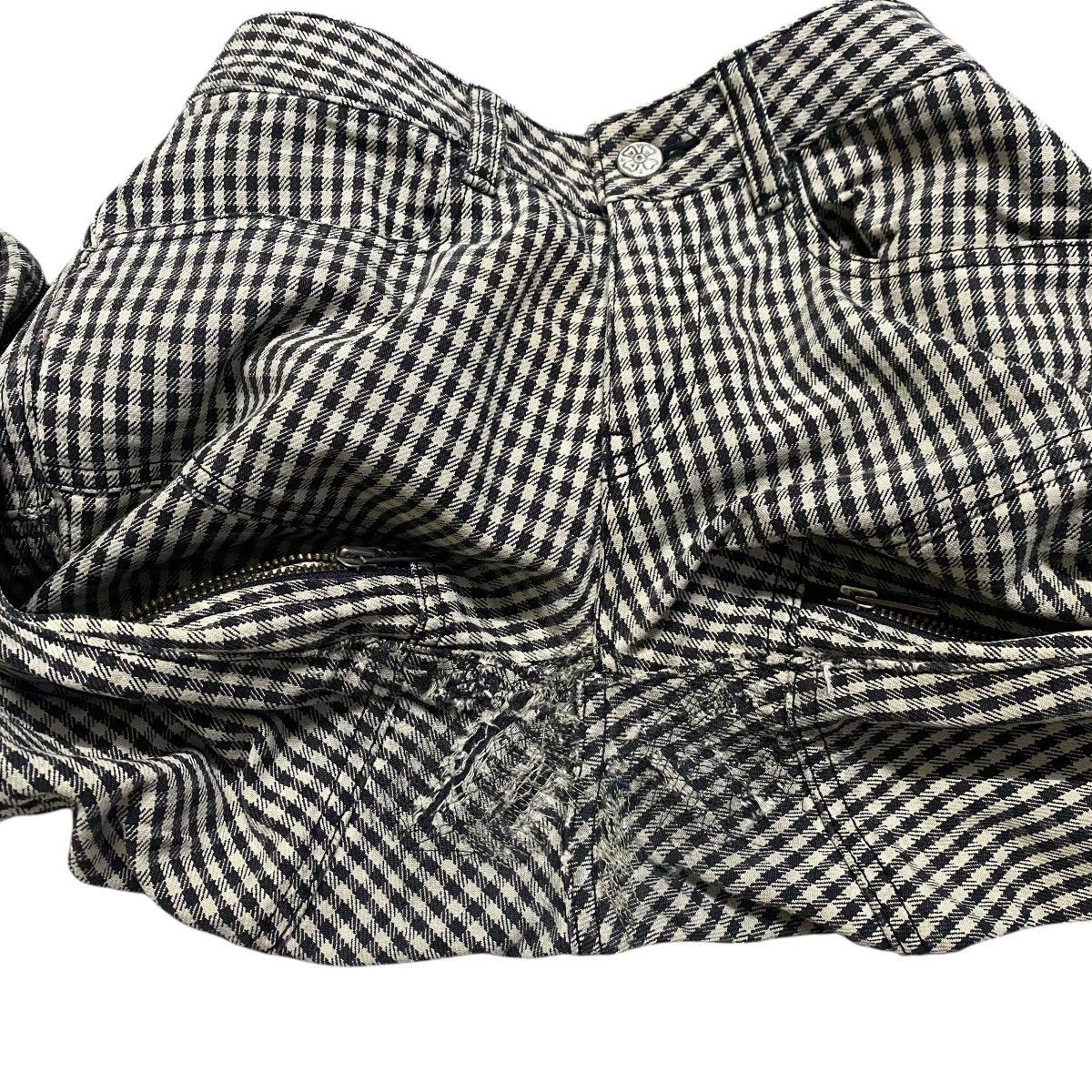 Hysteric Glamour OZONE ROCKS Checked Flare Pants Long zipper Size US 30 / EU 46 - 19 Thumbnail